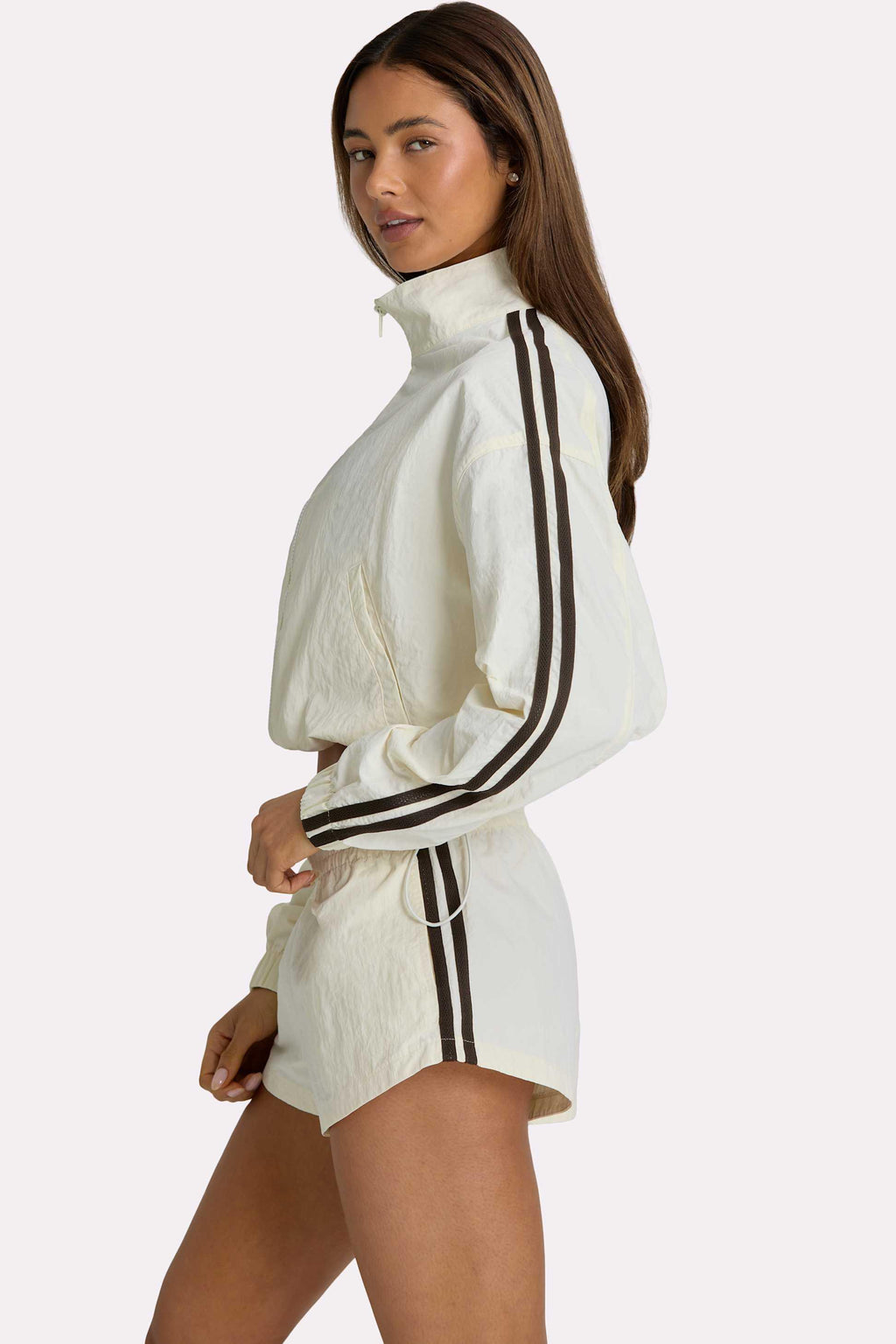 Woven Track Shorts In Coconut