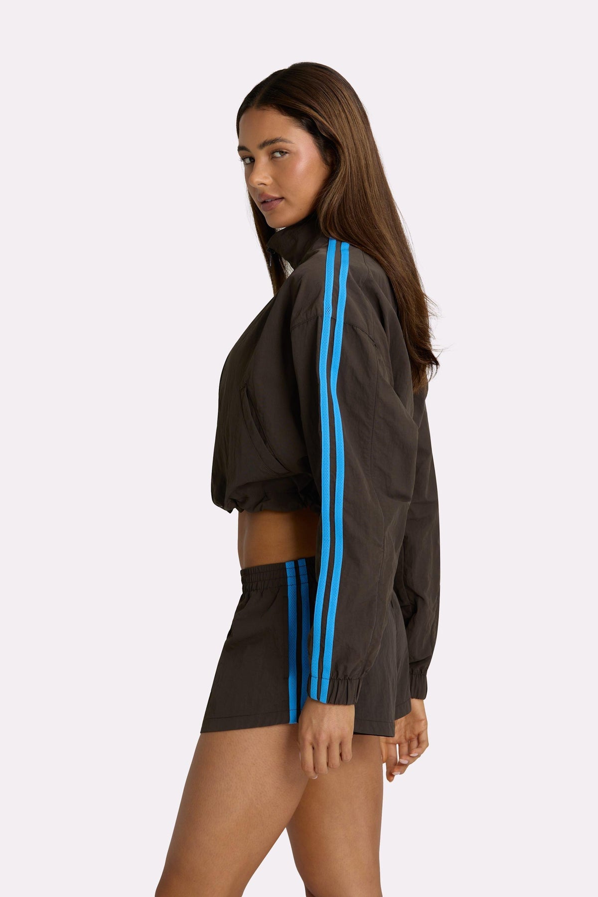 Woven Track Shorts In Truffle