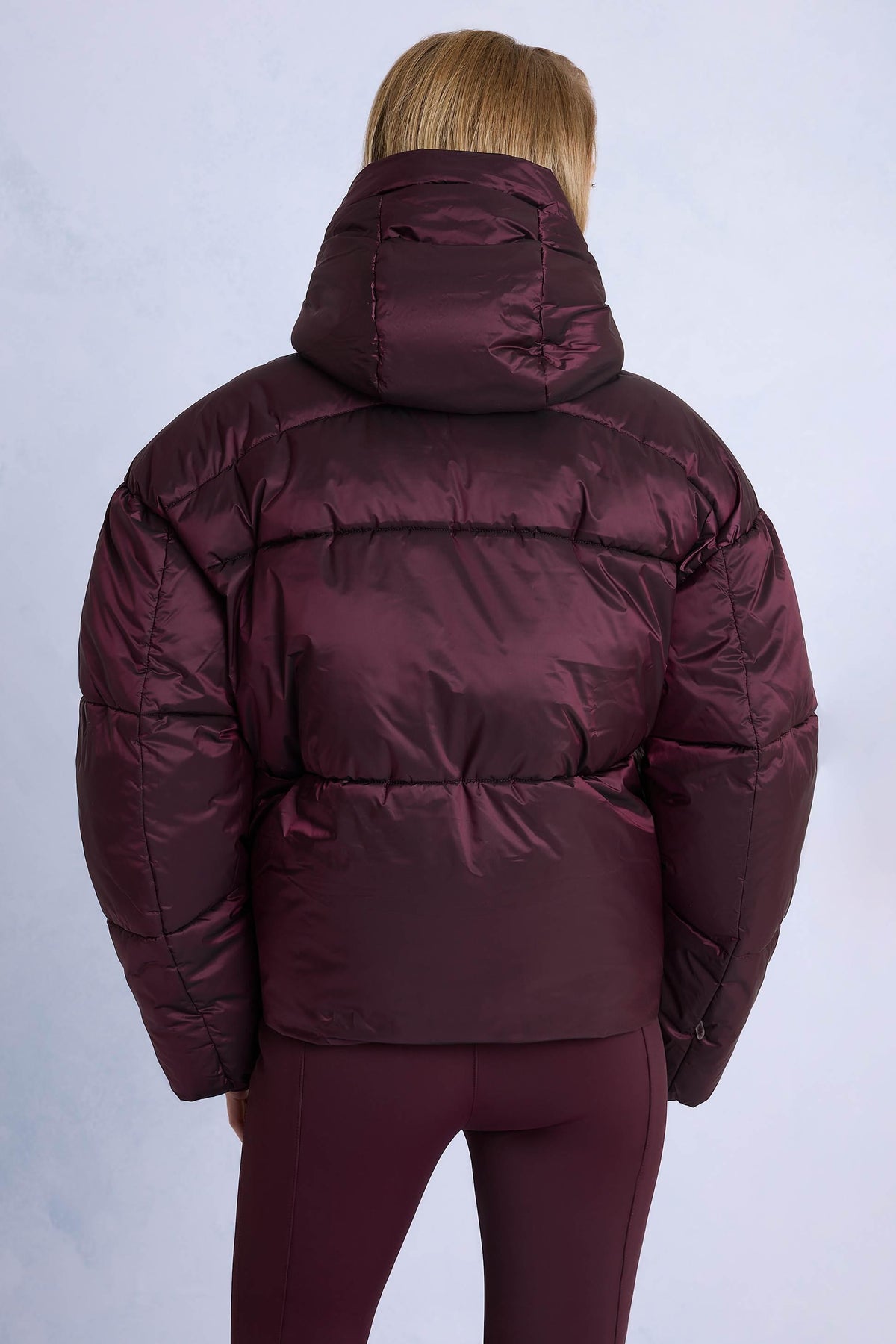 勃艮第防水短版超大型滑雪外套
