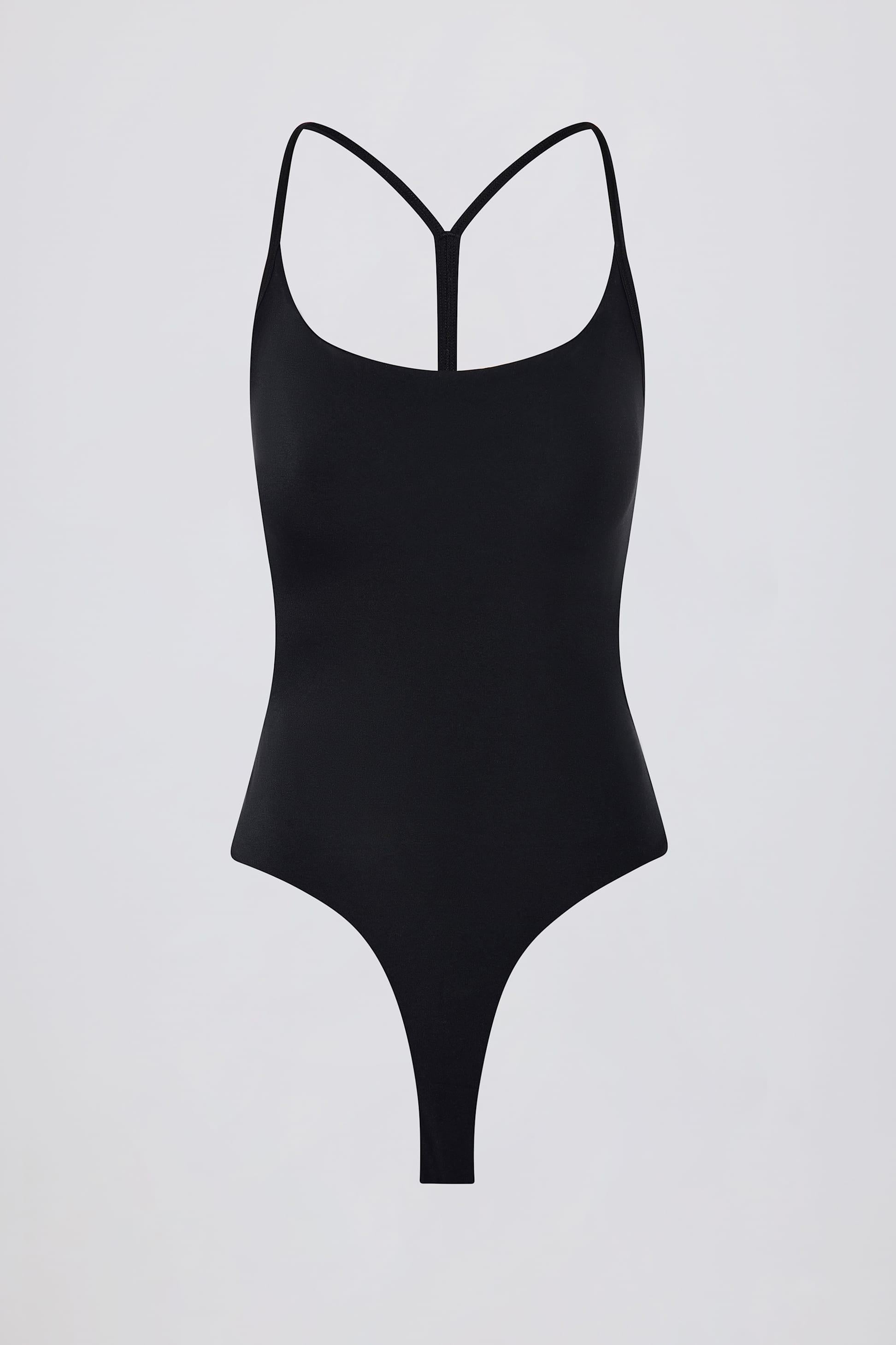 Cut-out Bodysuit In Black