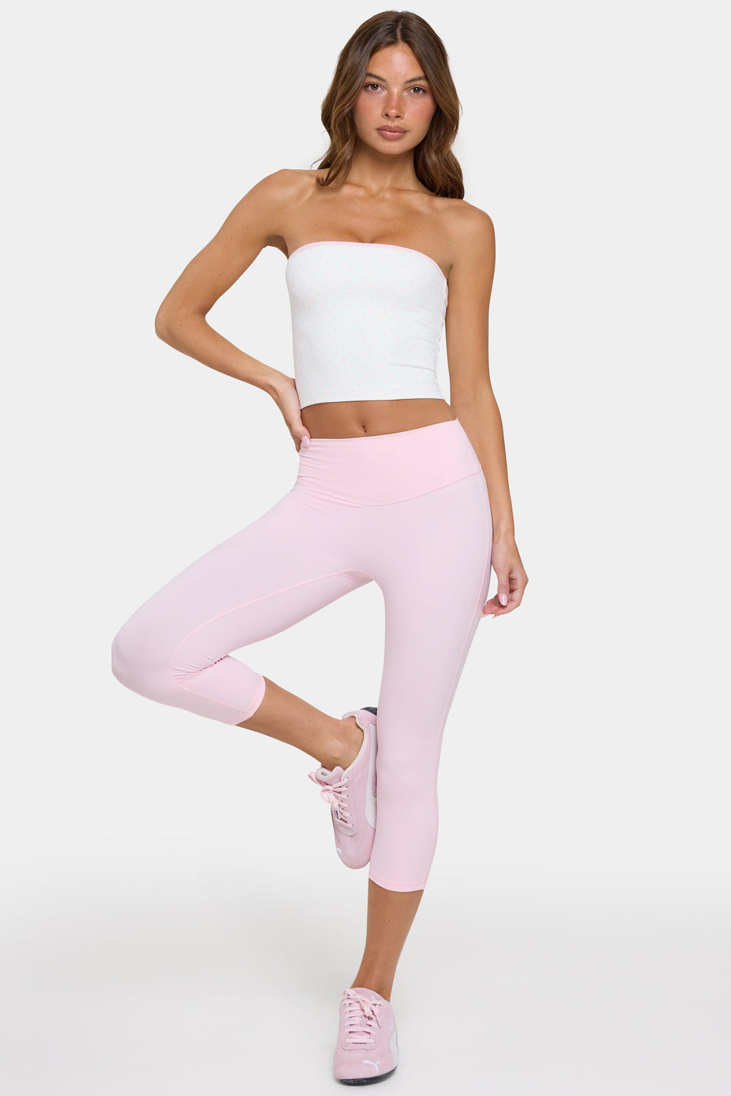 Soft Active Capri Leggings In Sorbet