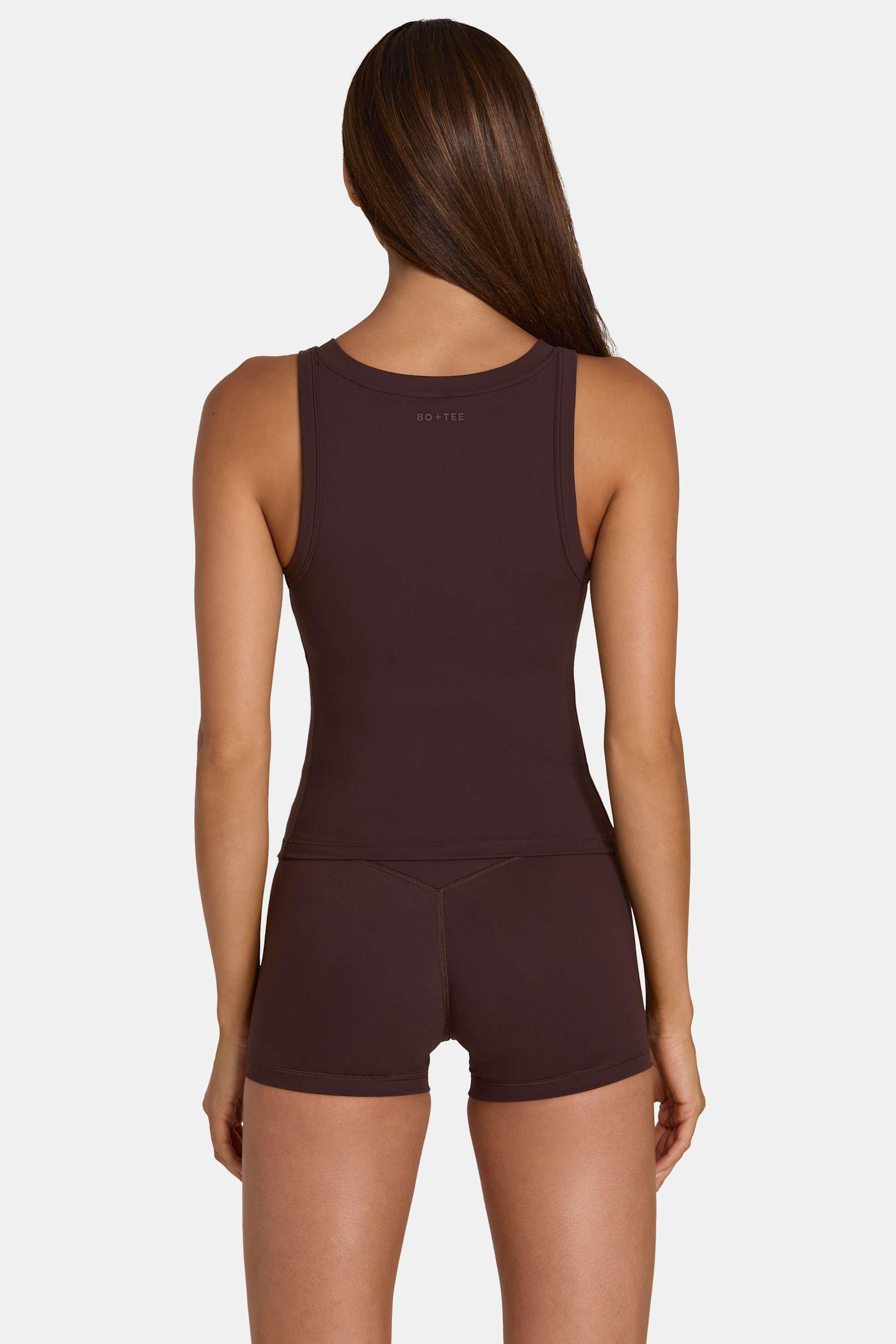 Soft Active Tank Top In Espresso