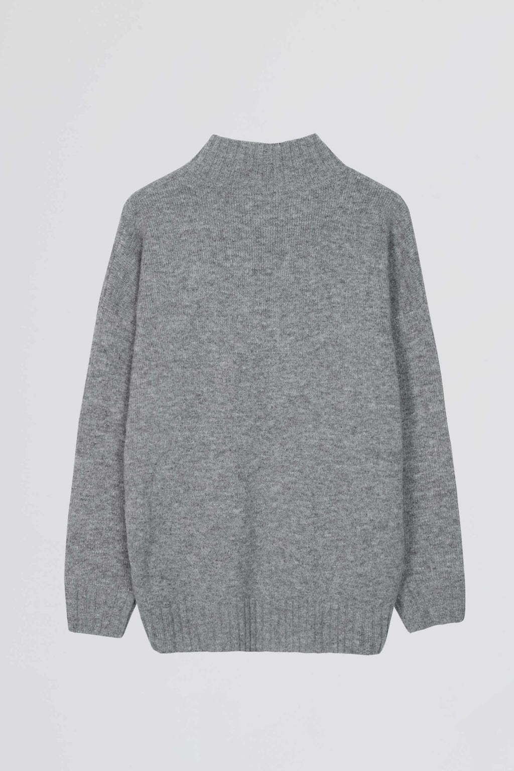 Soft Knit Oversized Jumper In Grey
