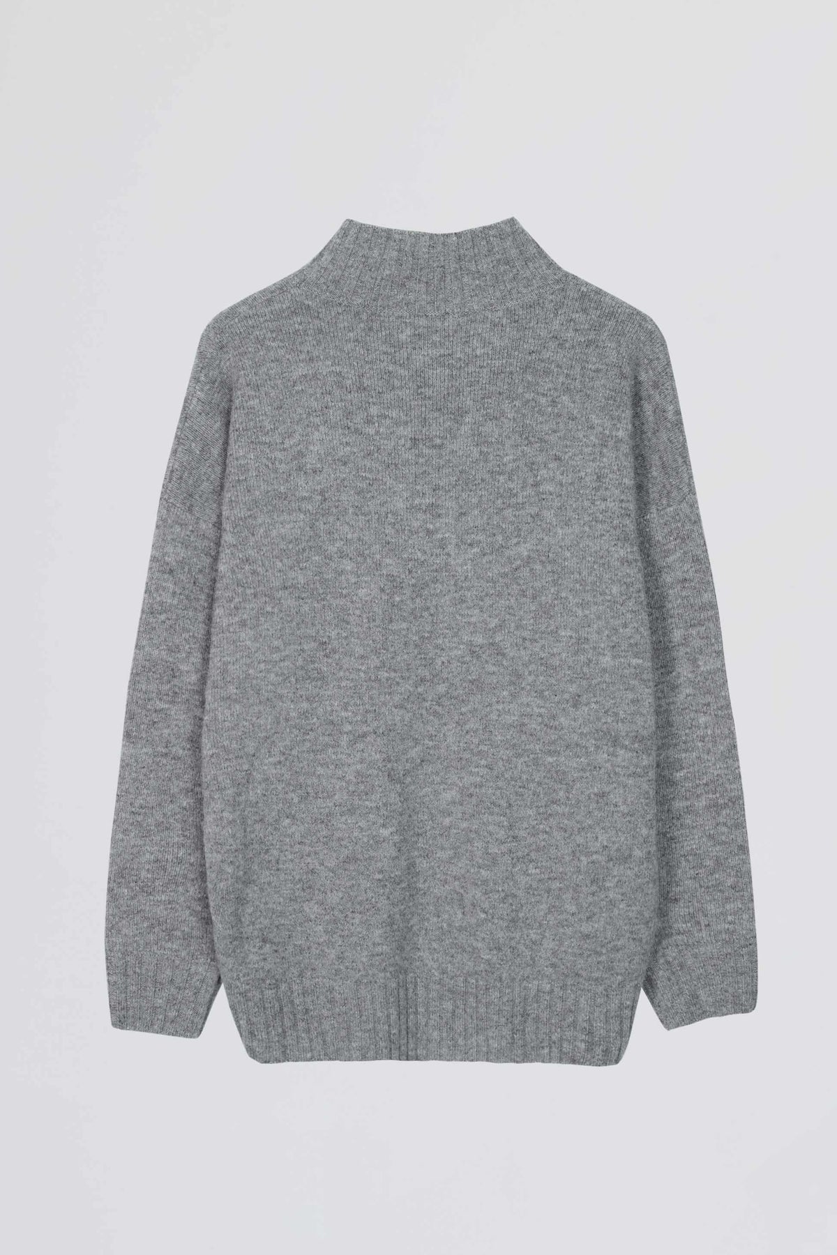 Soft Knit Oversized Jumper In Grey
