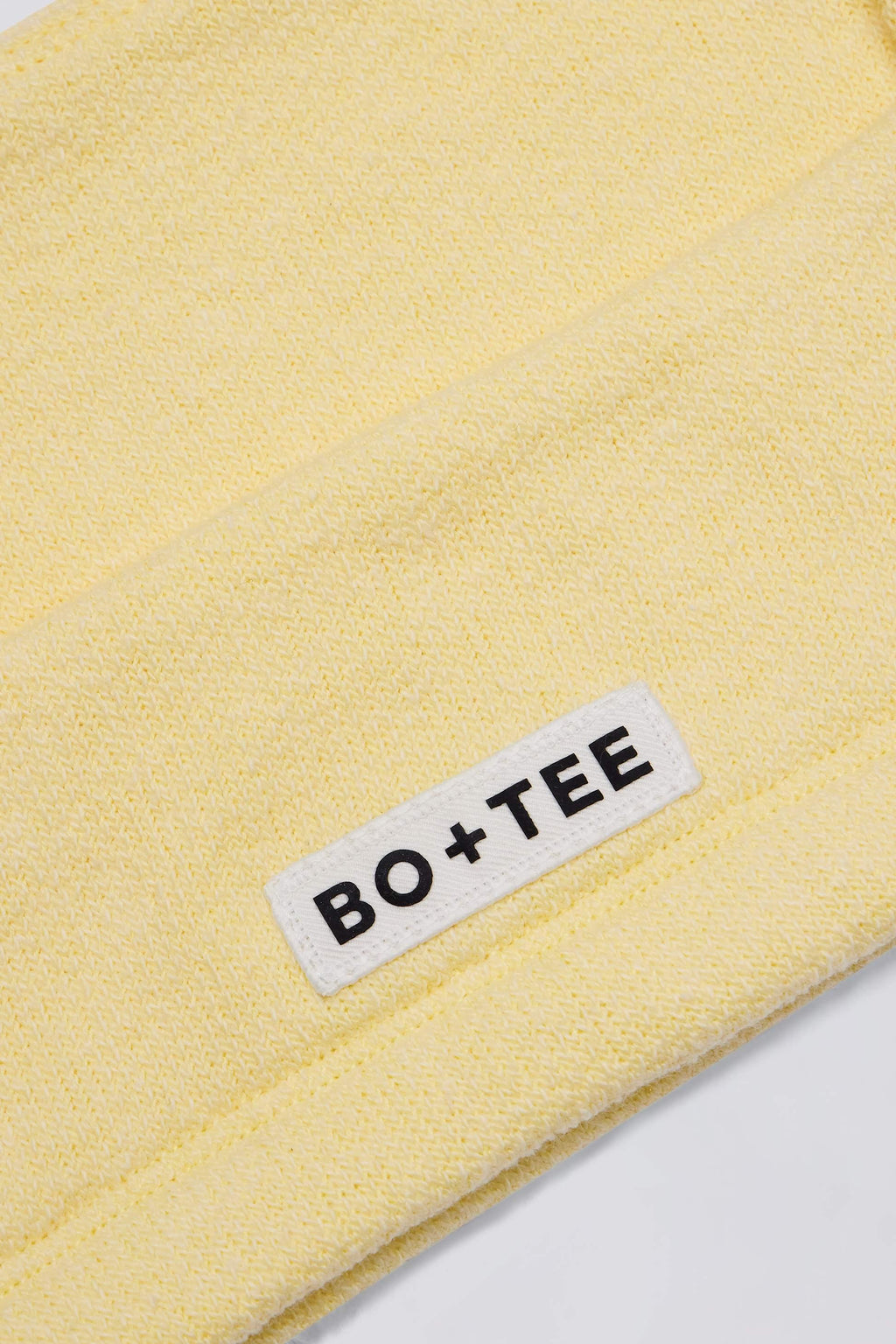 Square-neck Bralette In Lemon