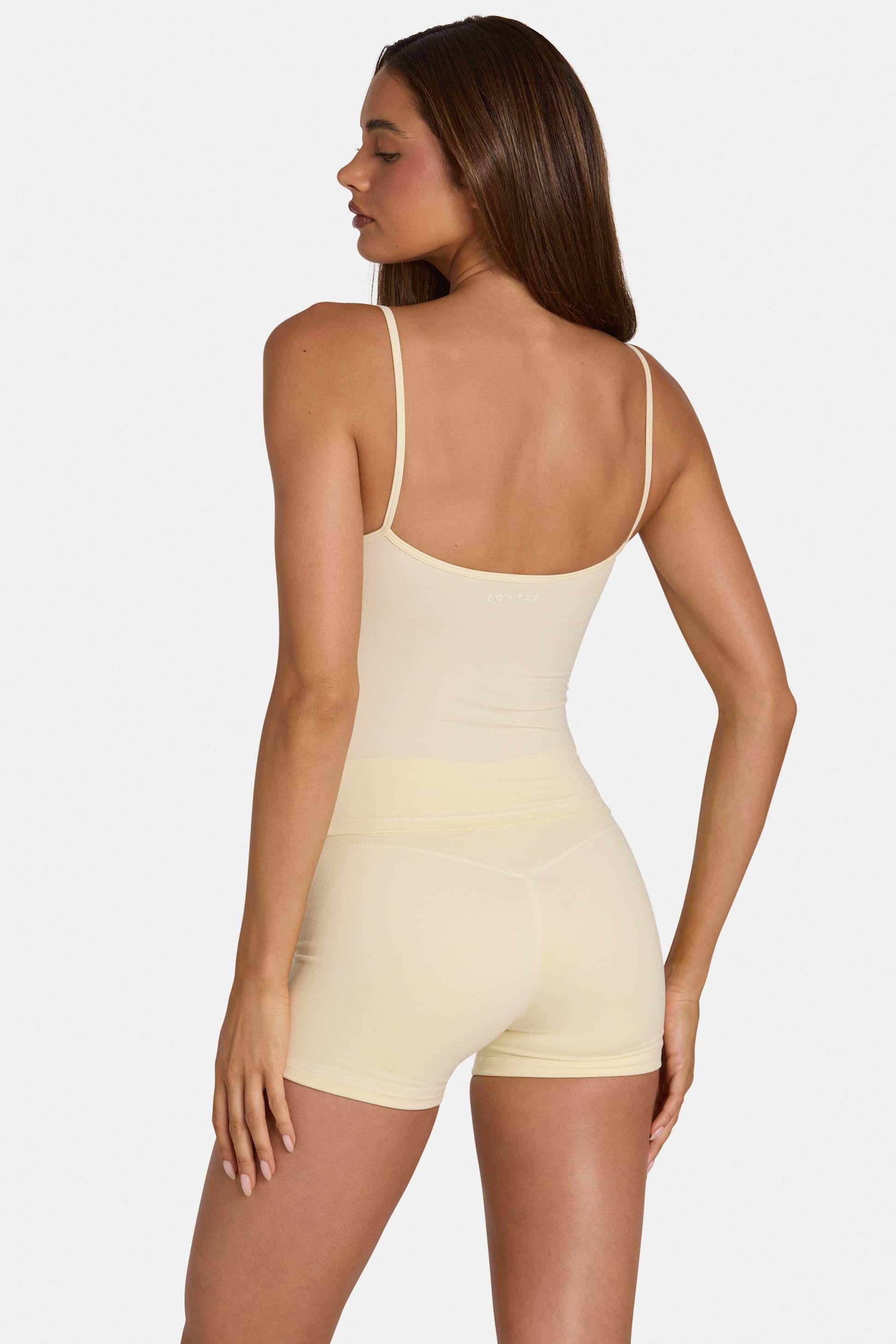 Soft Active Tank Top In Lemon Marl