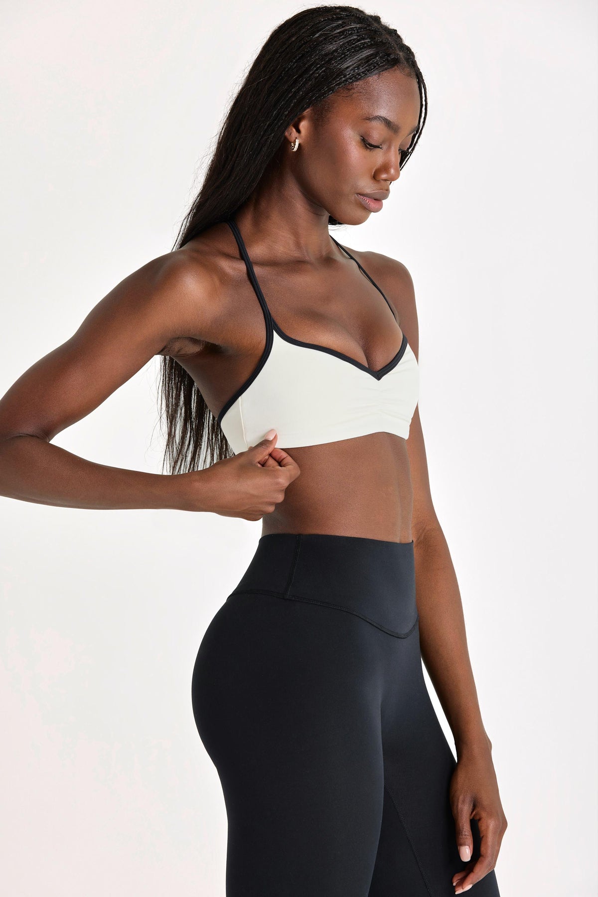 Soft Active Sports Bra In Ivory