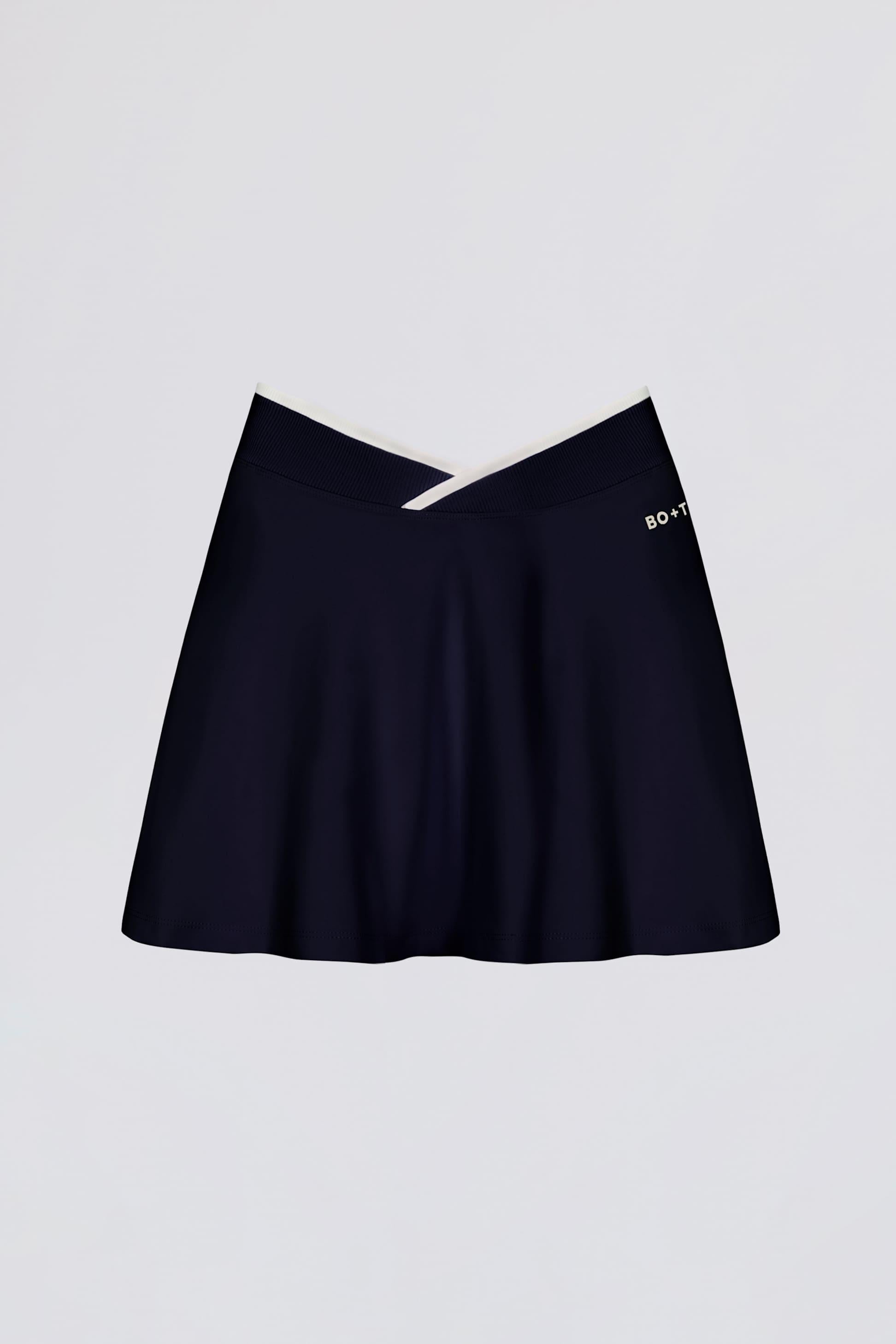 Soft Active Crossover Mini Skort In Midnight