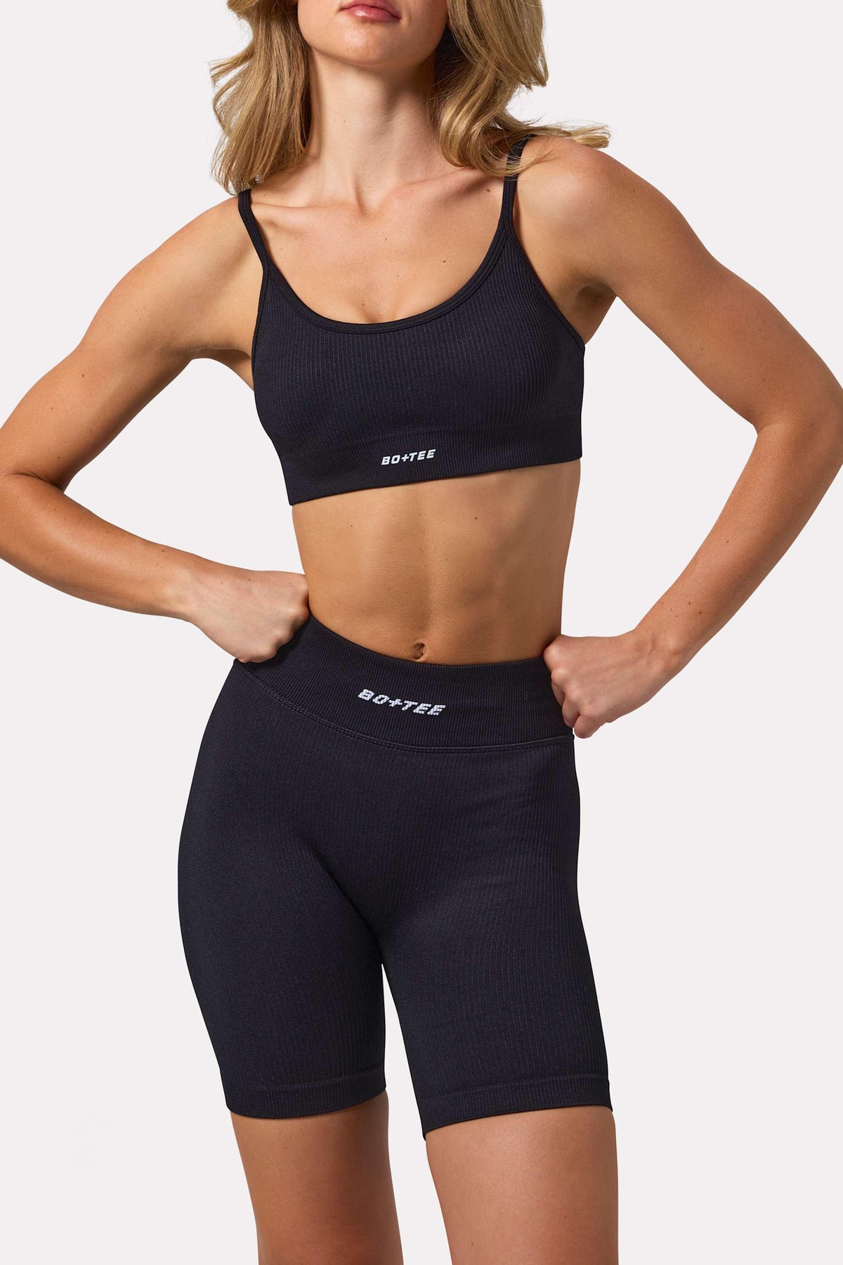 Flexirib Biker Shorts In Black