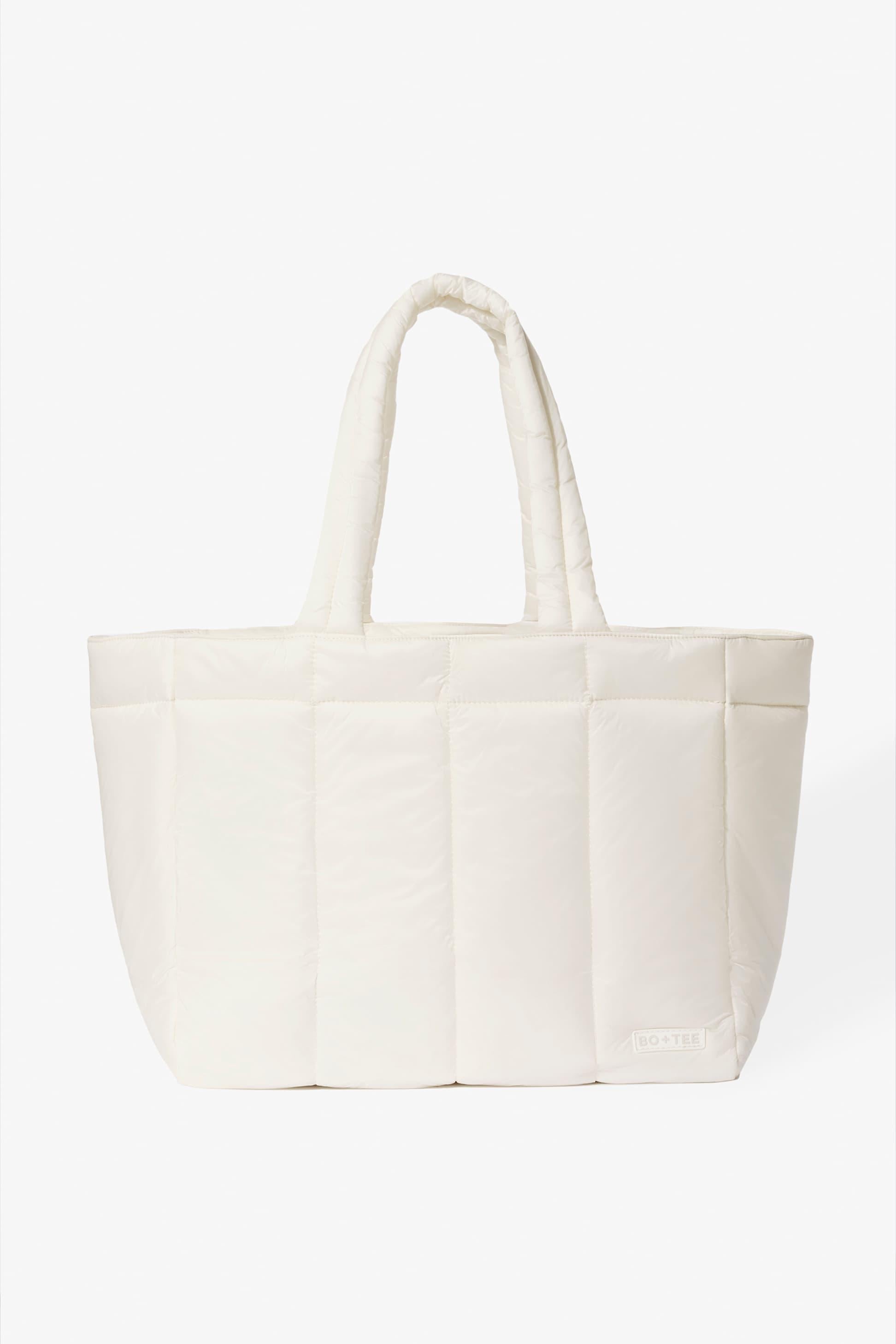 Waterproof Puffer Tote Bag In Ice