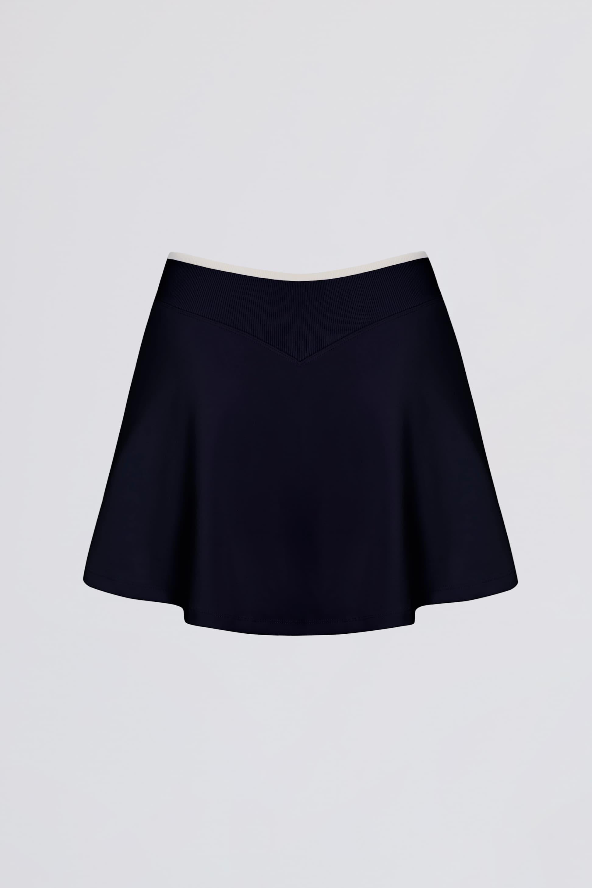 Soft Active Crossover Mini Skort In Midnight