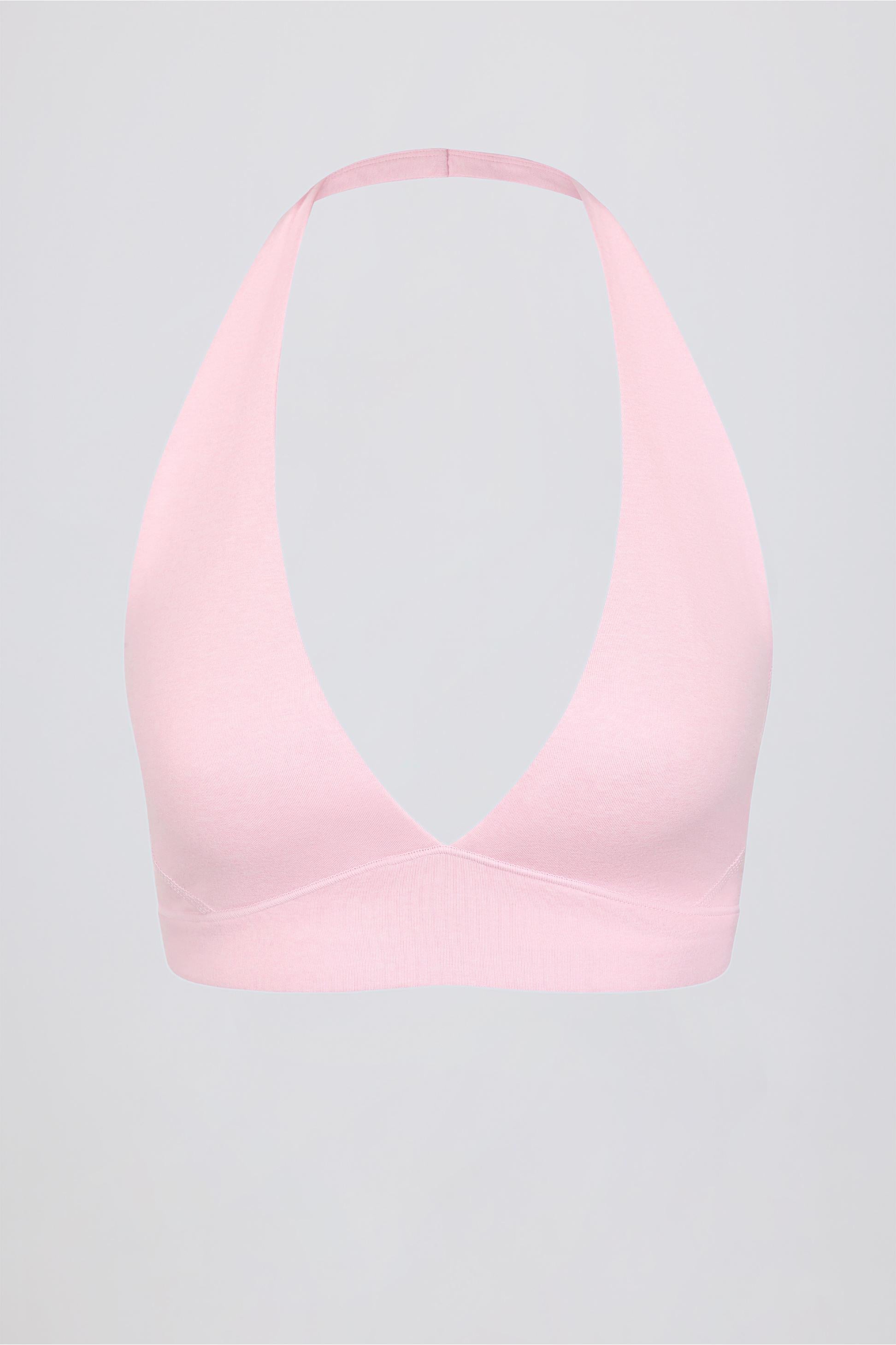Brushed Jersey V-neck Sports Bra In Bloom