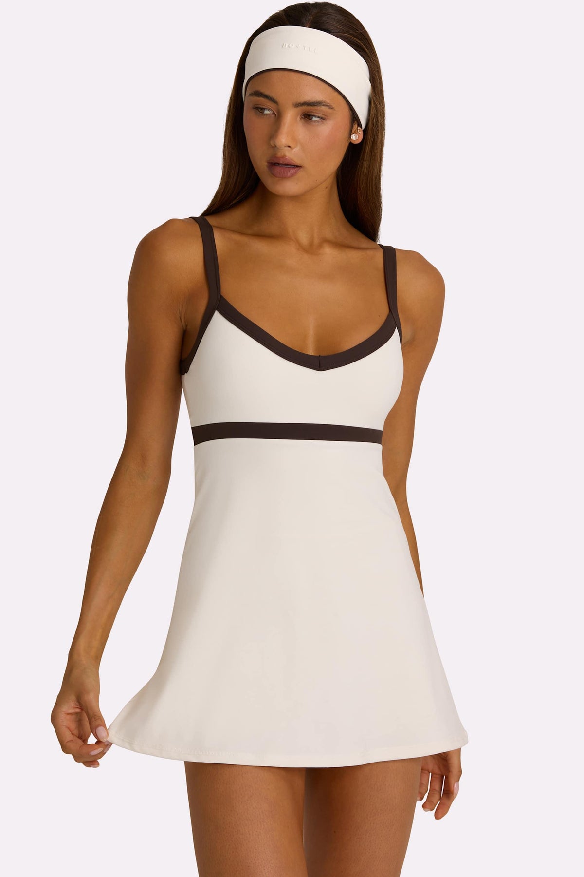 Soft Active Tennis Dress In Coconut