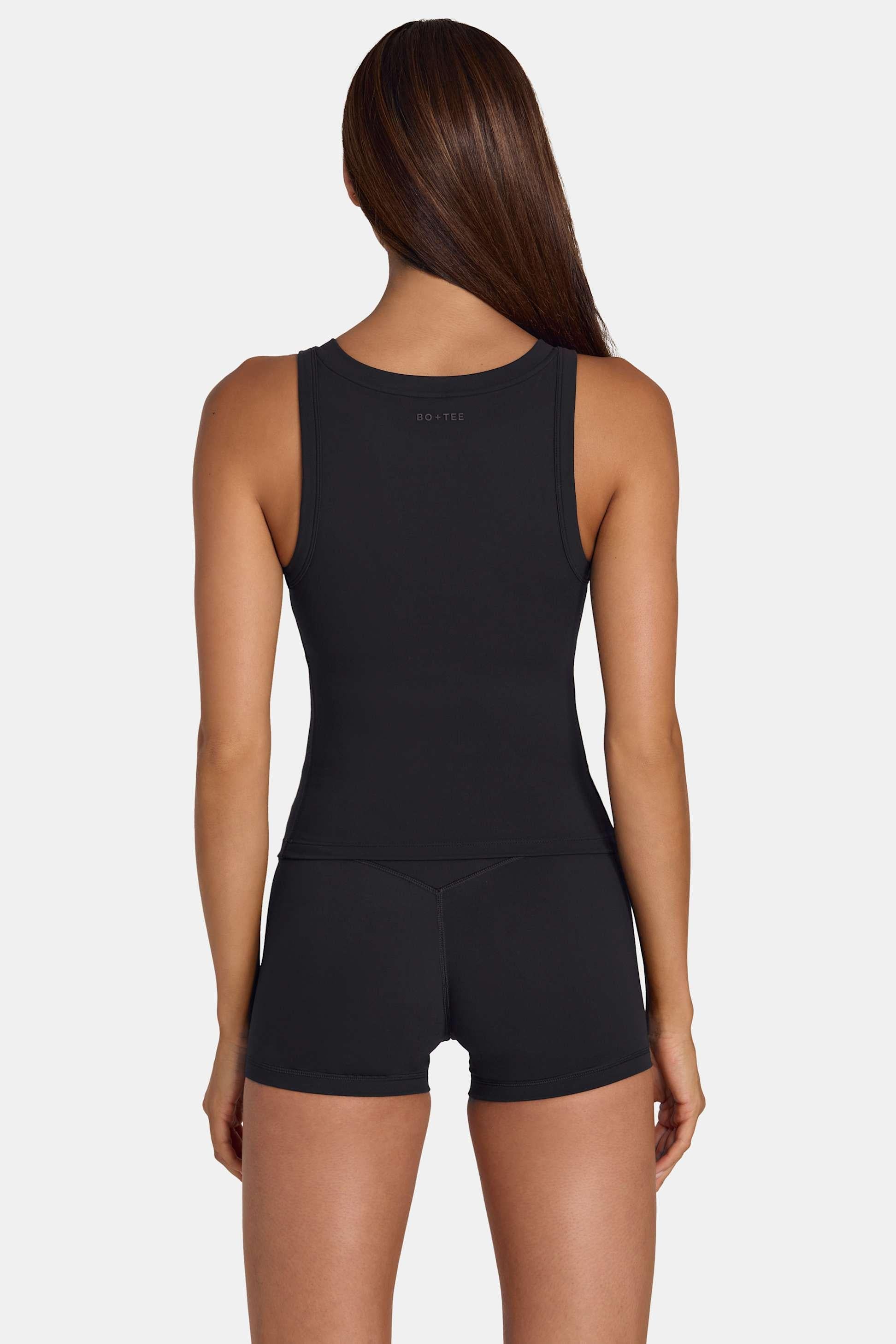 Soft Active Tank Top In Black