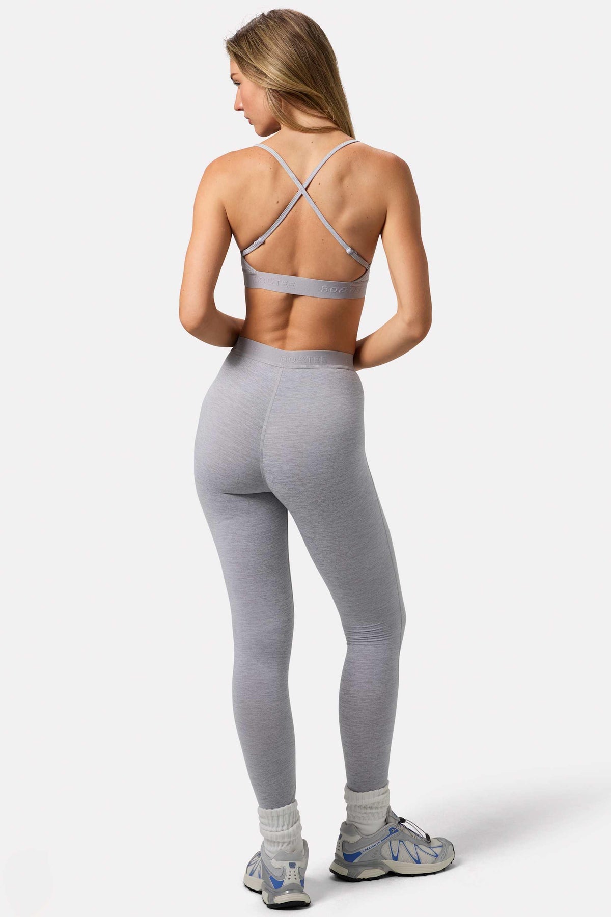 Soft Active Leggings In Grey Marl