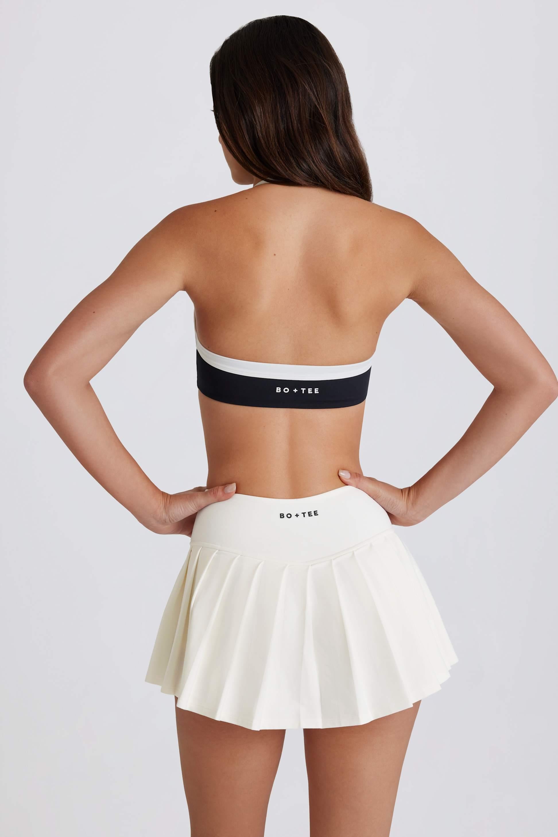 Soft Active Low-rise Pleated Tennis Skort In Coconut