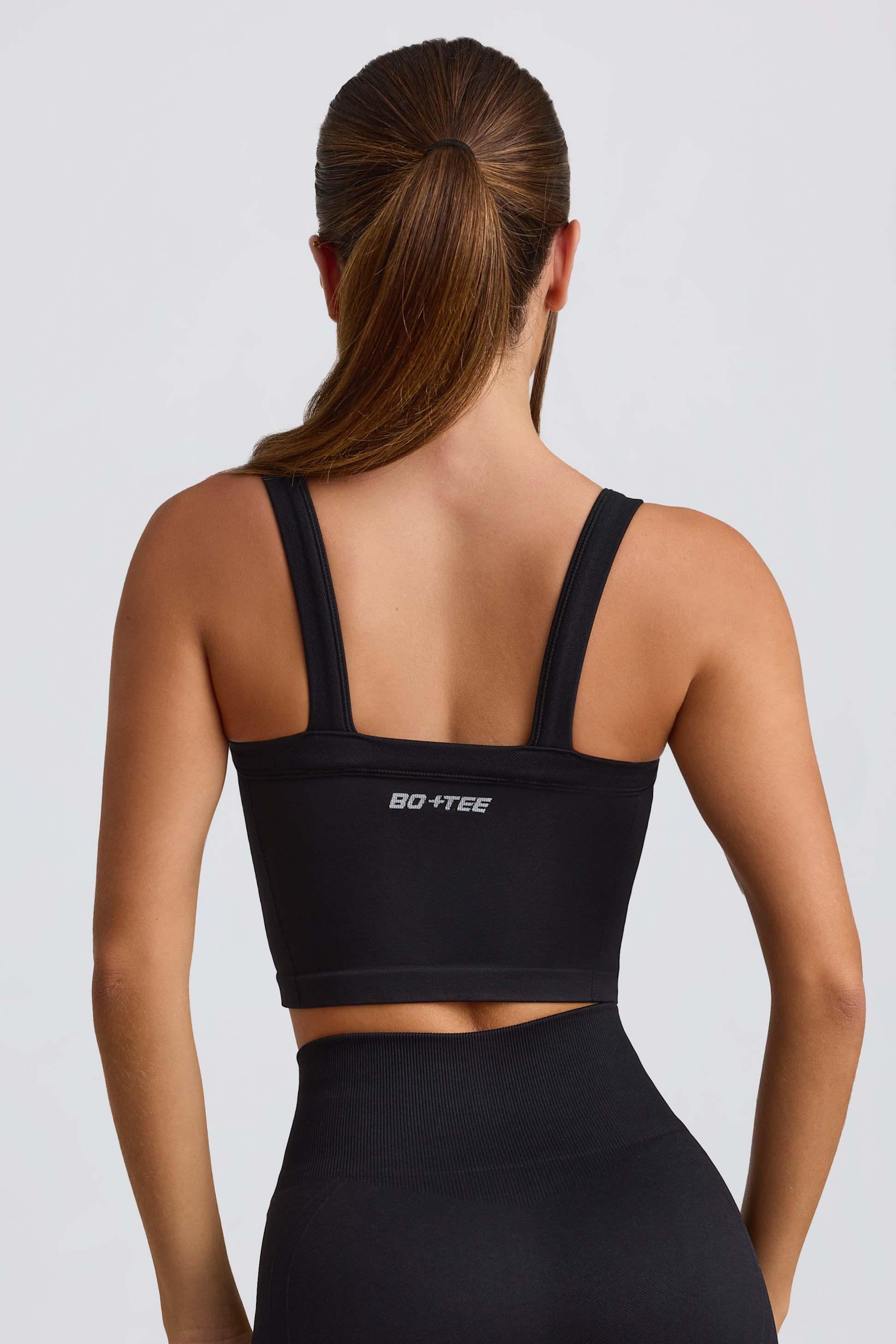 Super Sculpt Seamless Longline Camisole Top In Black