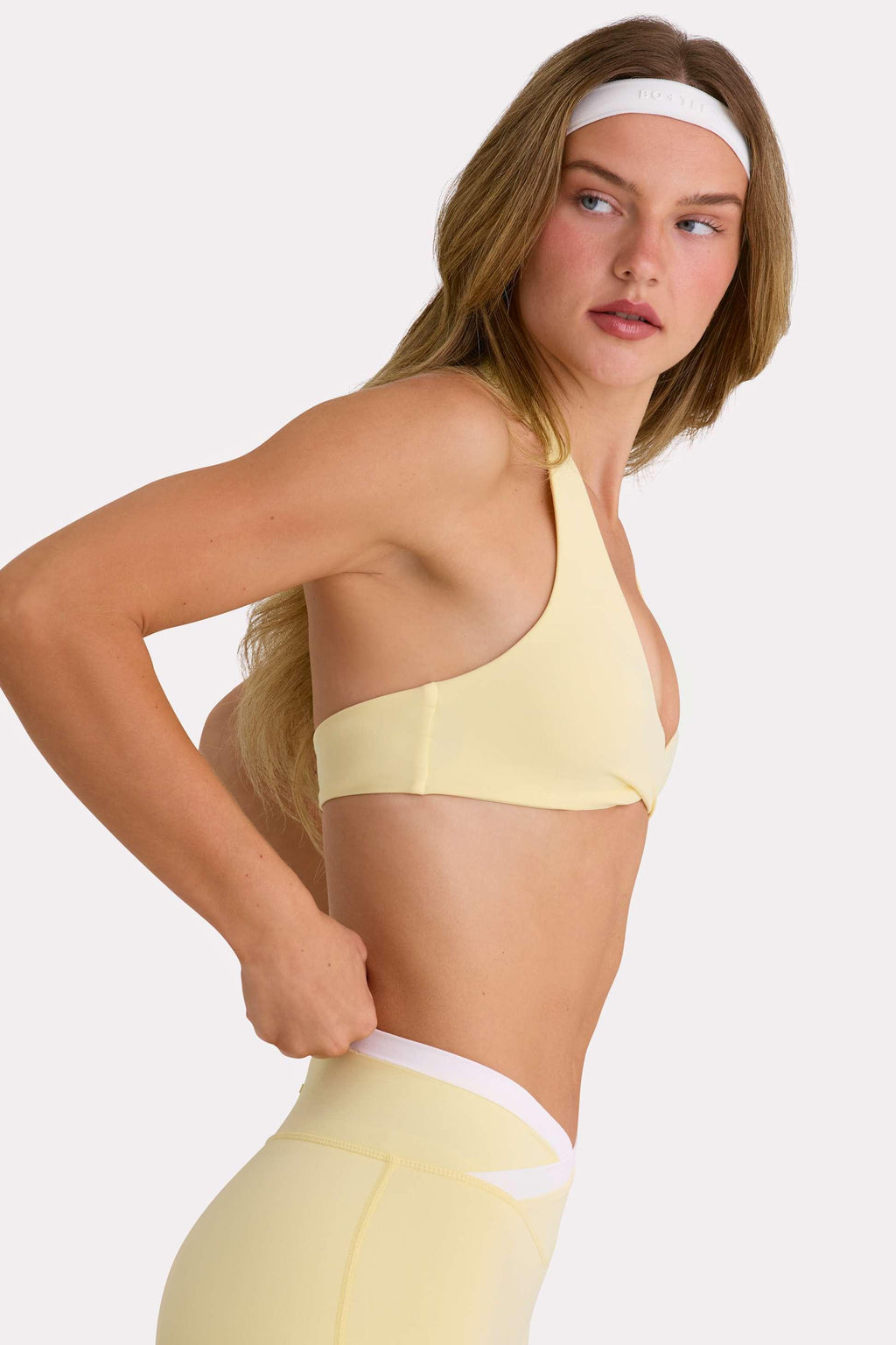 Soft Active Sports Bra In Lemon