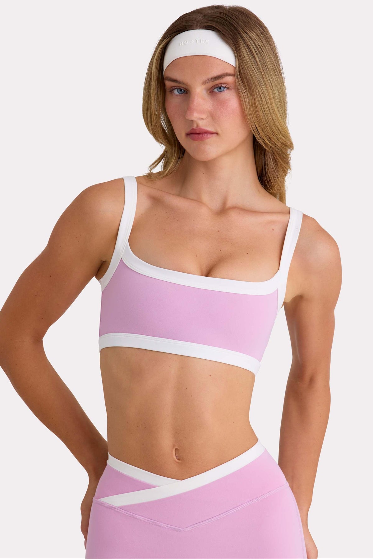 Soft Active Sports Bra In Sweet Pink