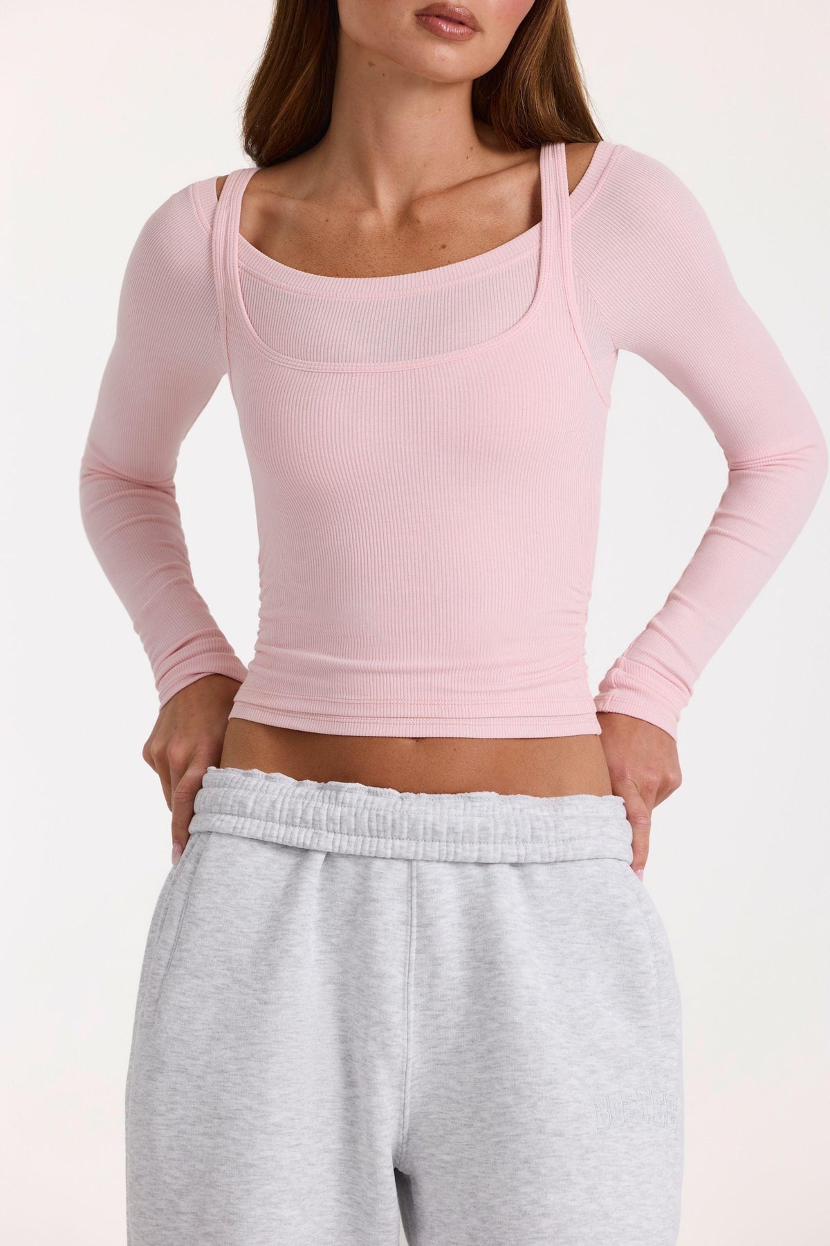 Buttercloud™ Layered Top In Blush
