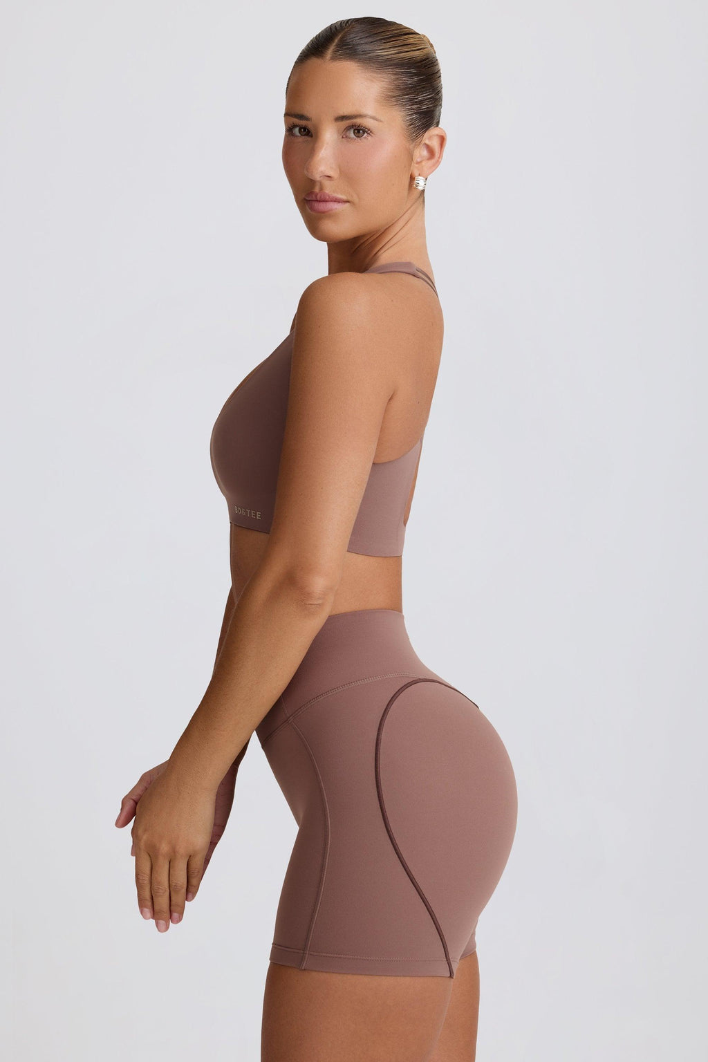 Soft Active Low-impact Sports Bra In Mocha