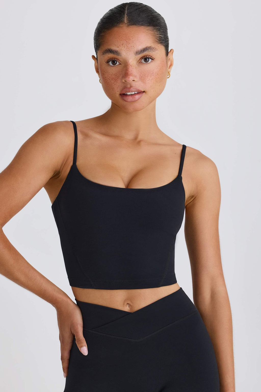 Soft Active Tank Top In Black