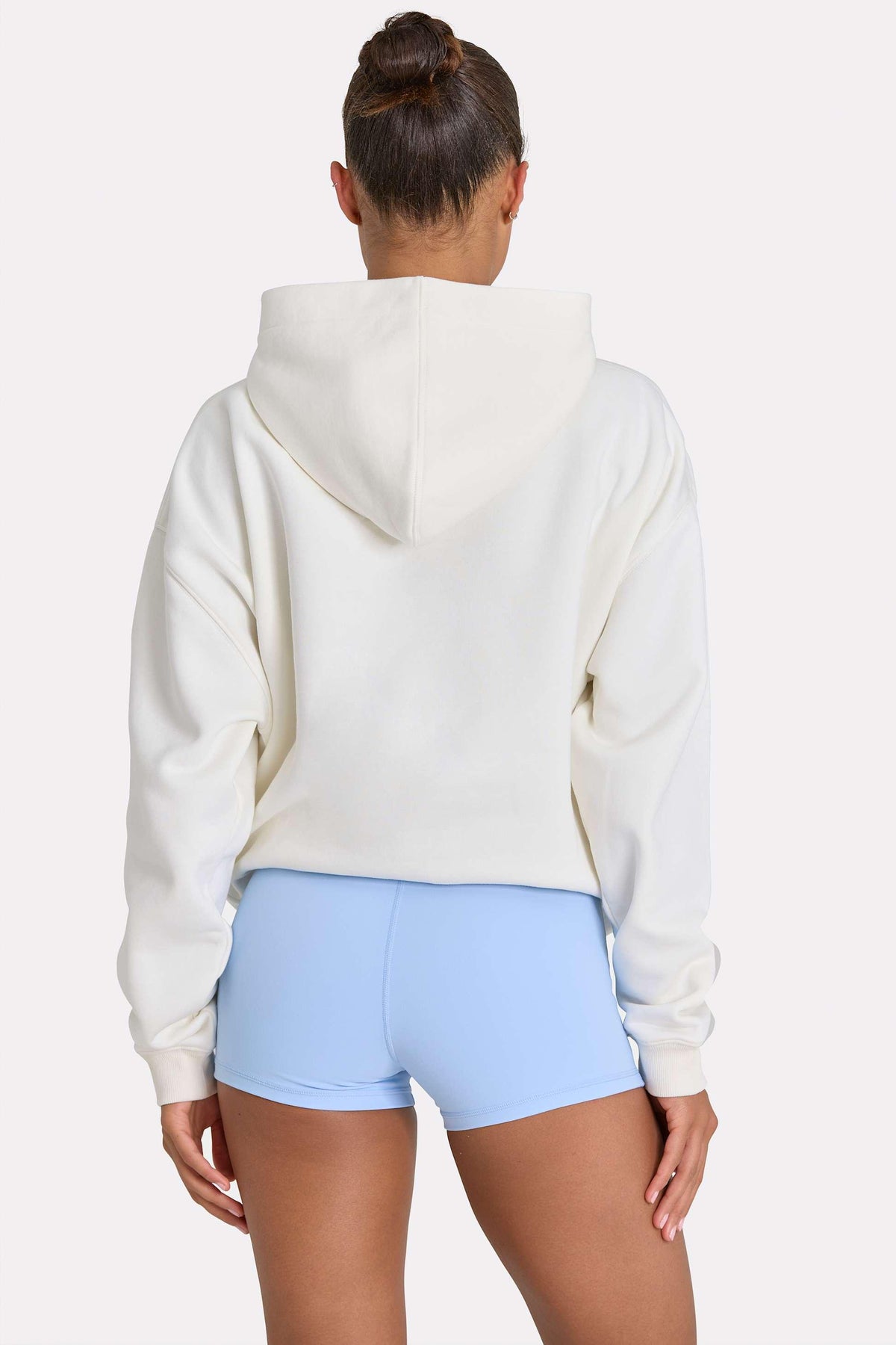 Oversized Applique Hoodie In Coconut