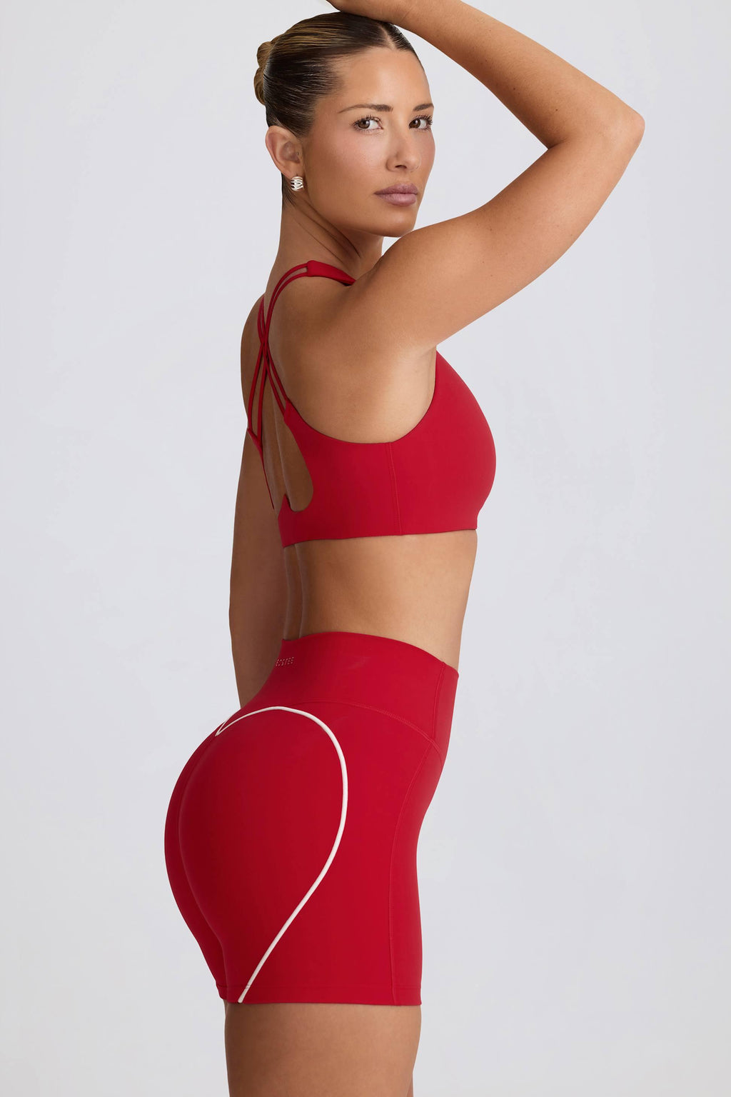 Soft Active Low-impact Sports Bra In Hot Red