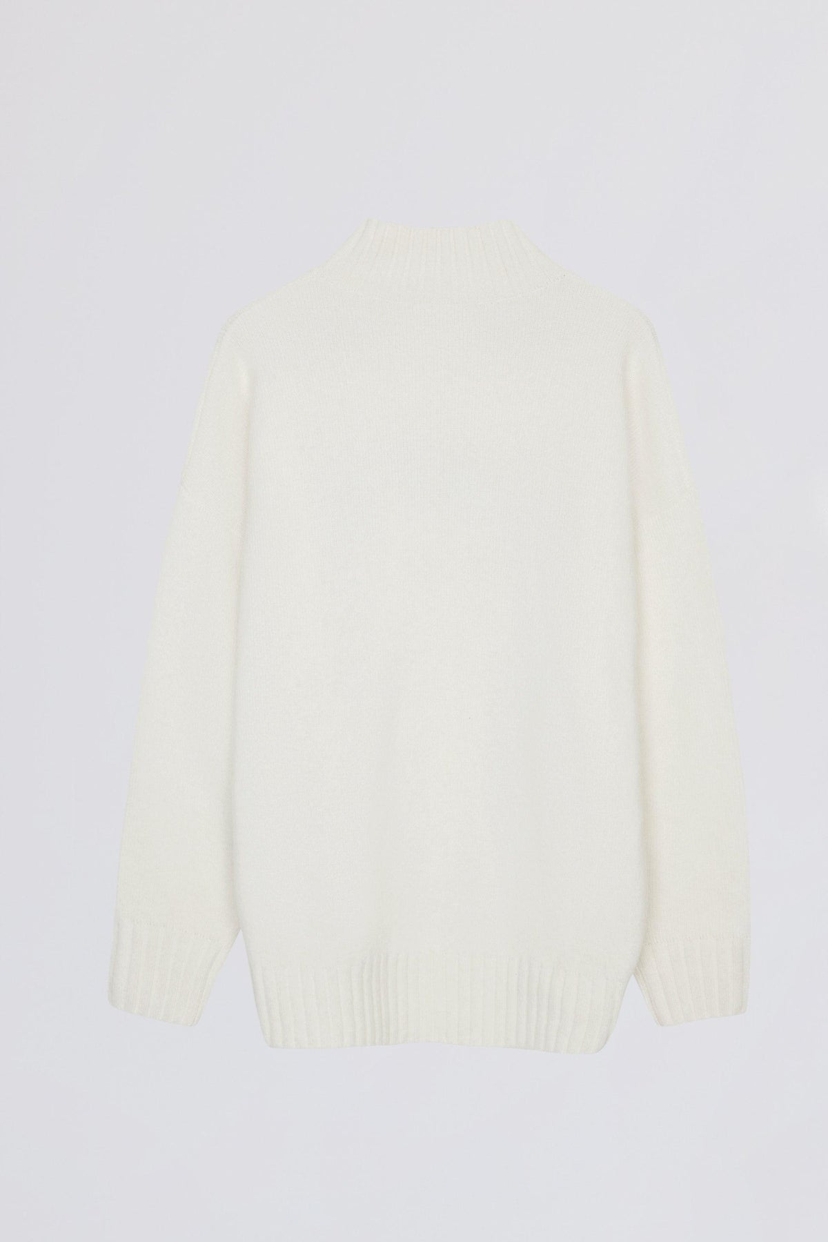 Soft Knit Oversized Jumper In Coconut