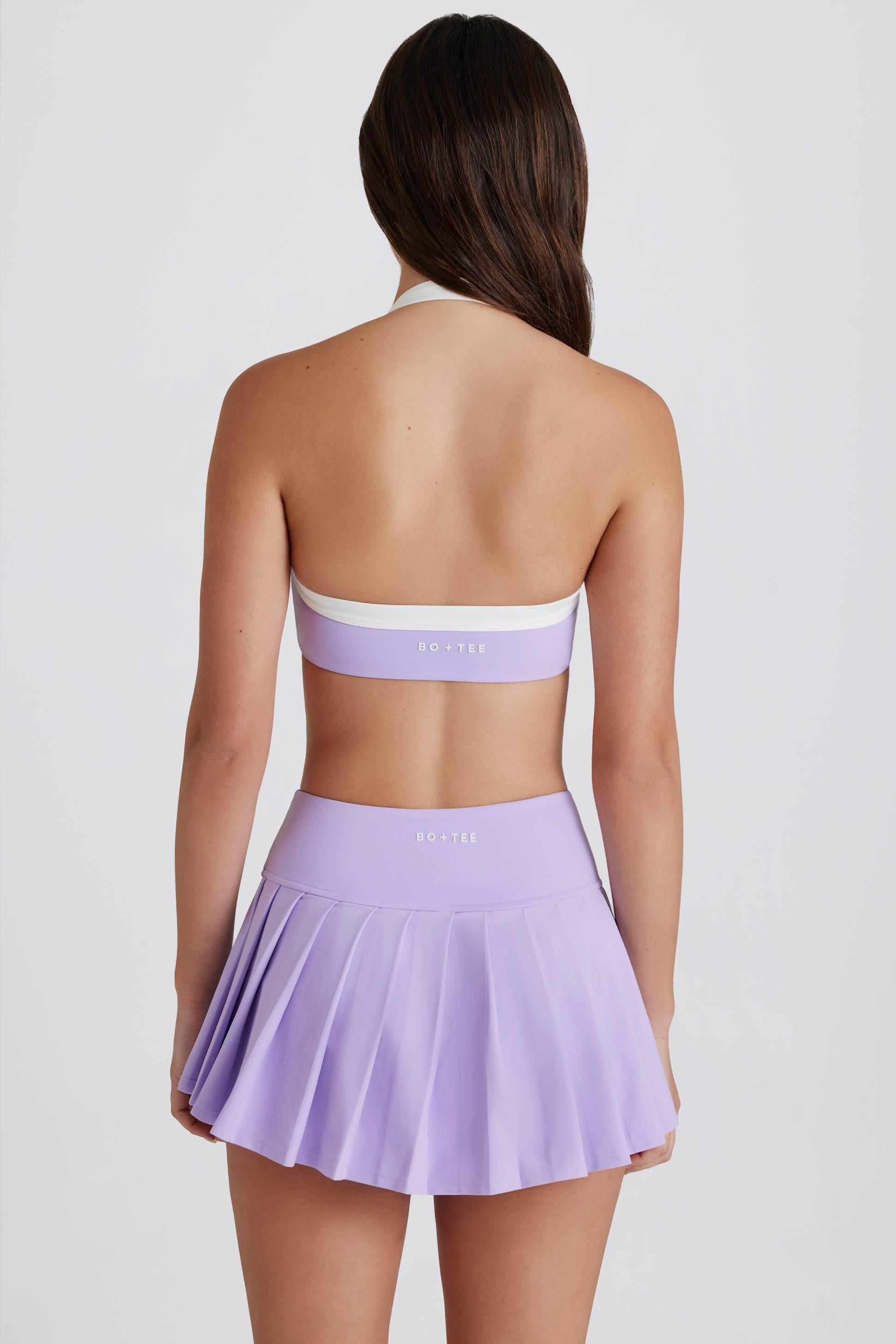 Soft Active Low-rise Pleated Tennis Skort In Lavender