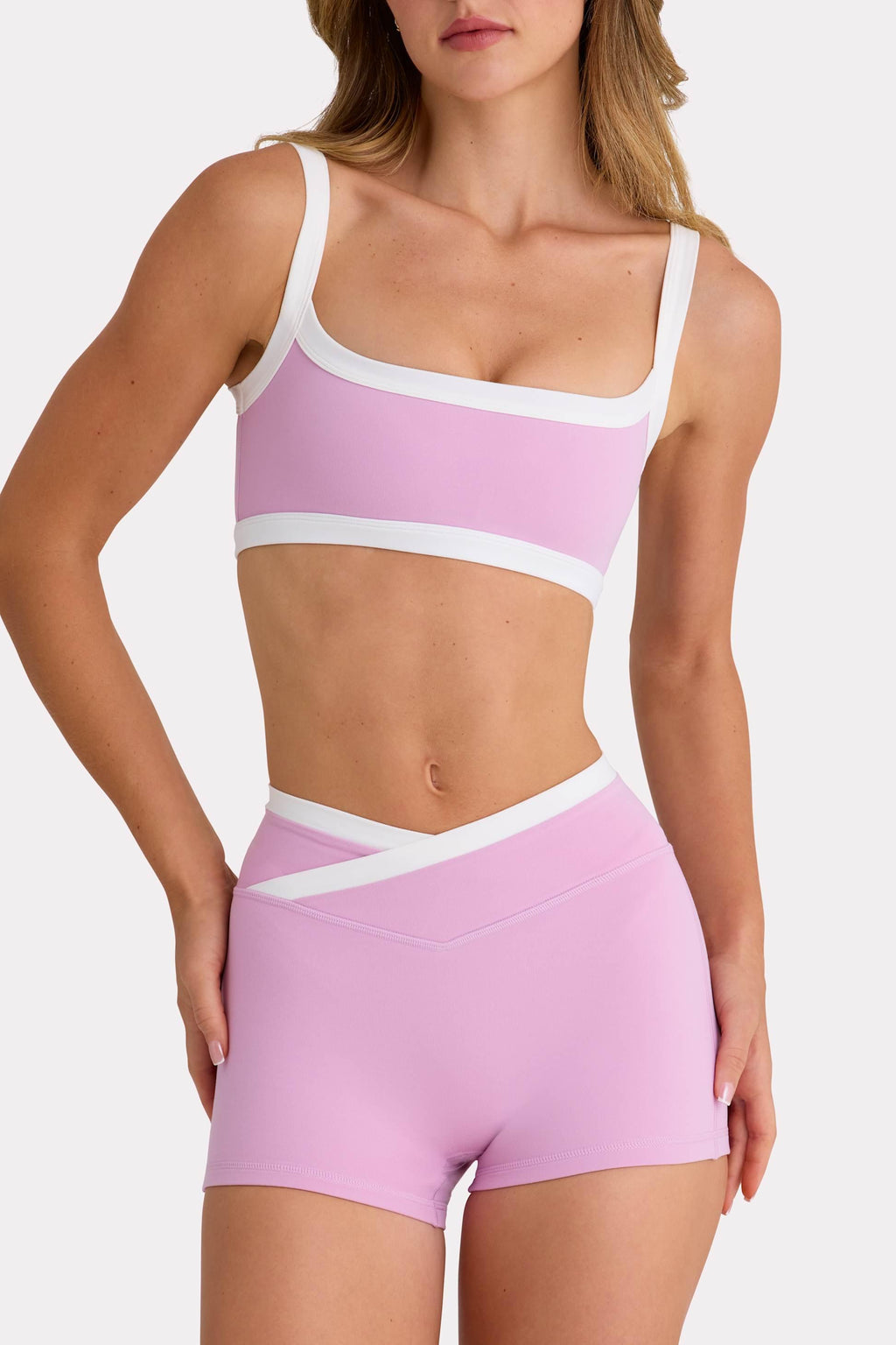 Soft Active Sports Bra In Sweet Pink