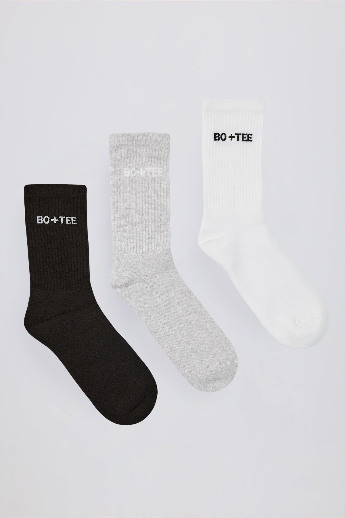 Ribbed Crew Sock Bundle In Multi