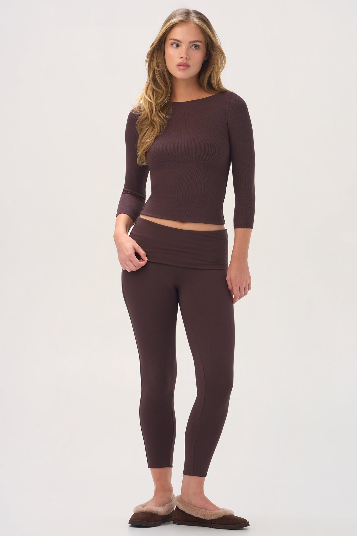 Buttercloud™ 7/8 Leggings In Espresso