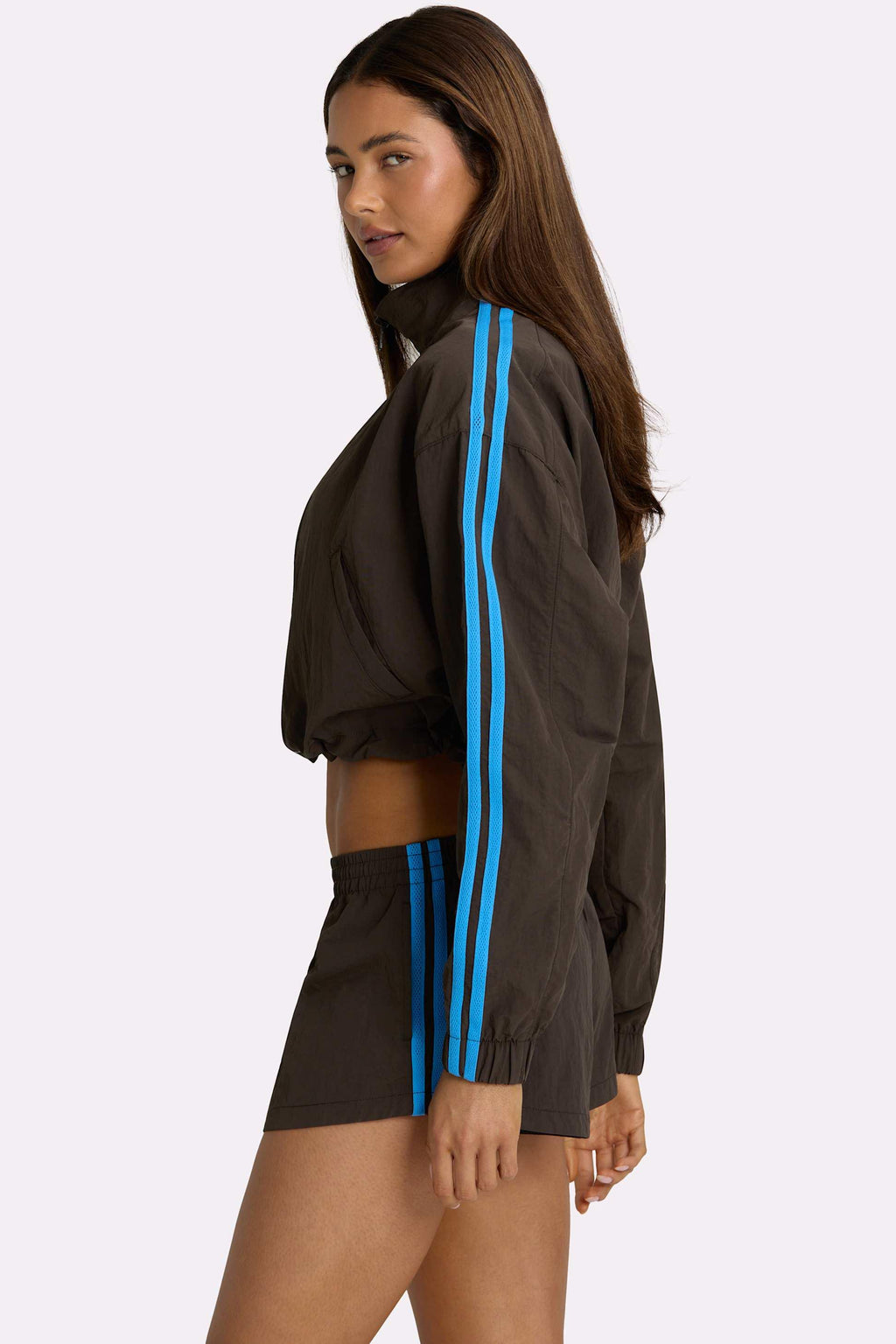 Woven Track Shorts In Truffle