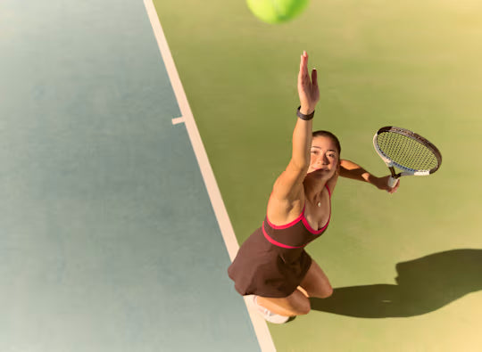 Soft Active Tennis Dress In Truffle
