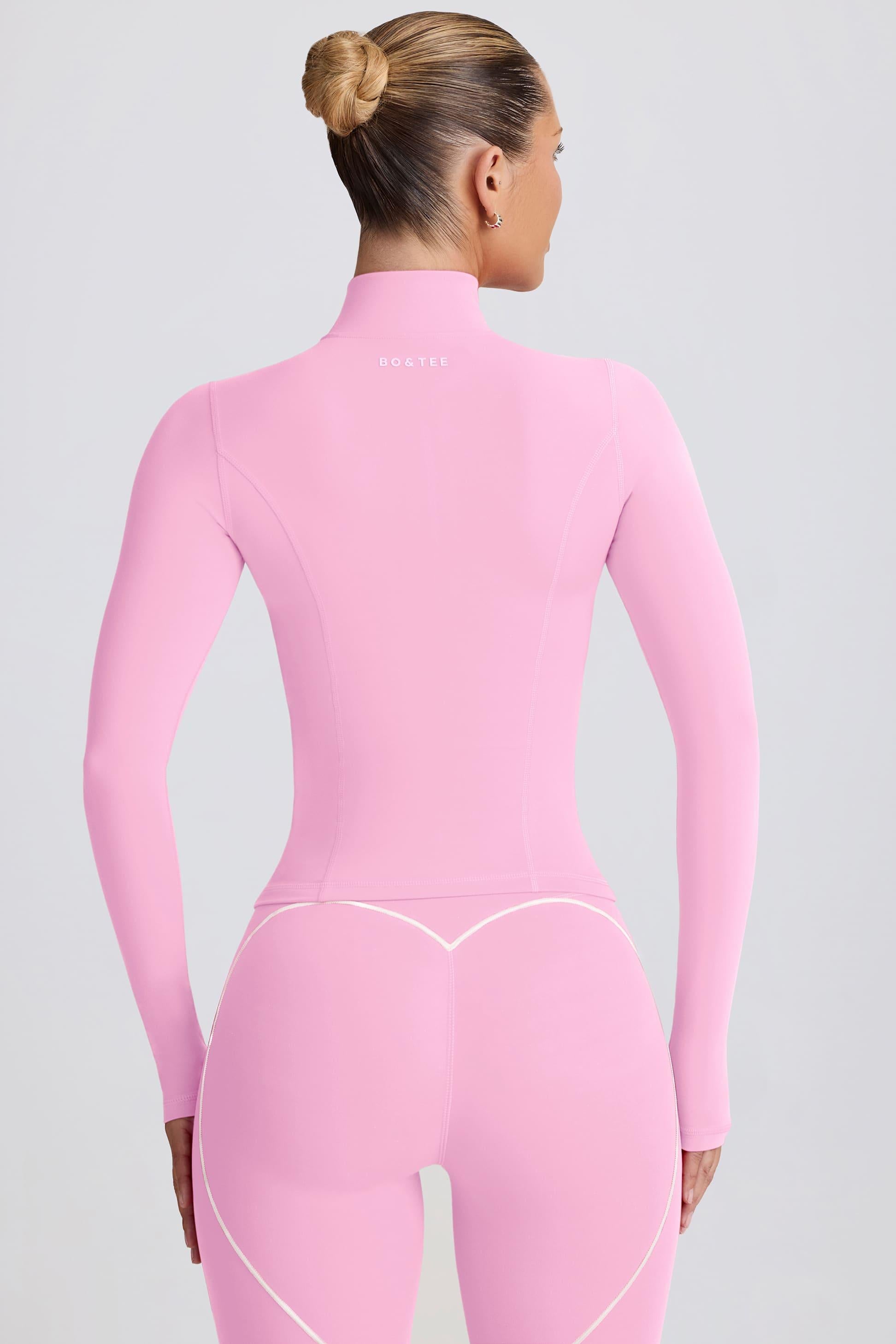 Soft Active Zip-up Jacket In Baby Pink