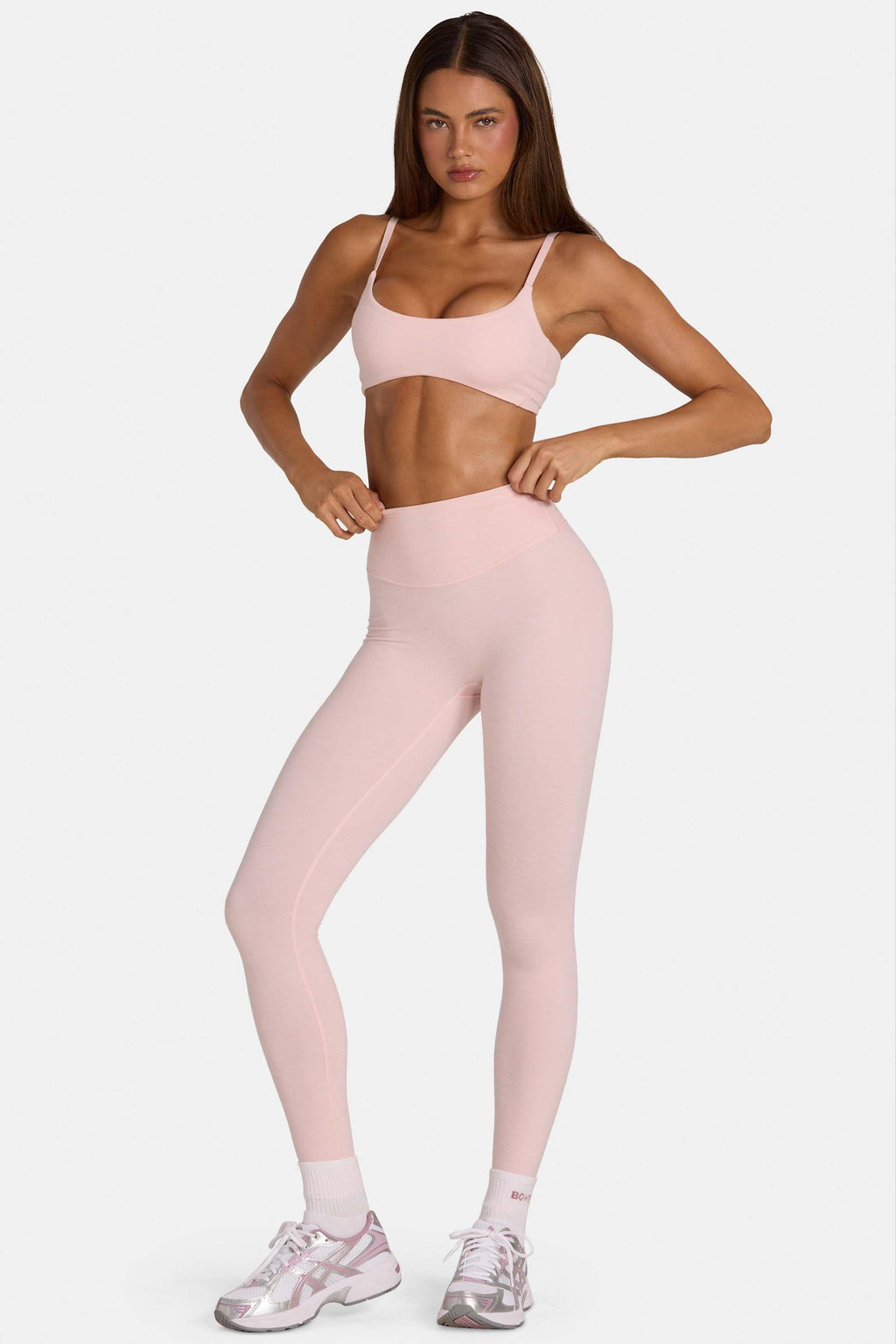 Soft Active Full-length Leggings In Blush Marl