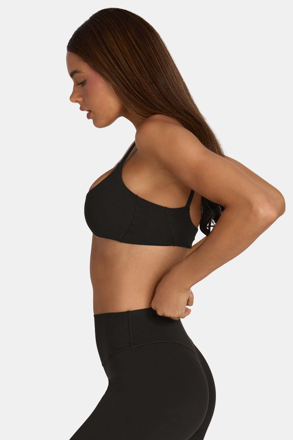 Soft Active Low-impact Sports Bra In Black