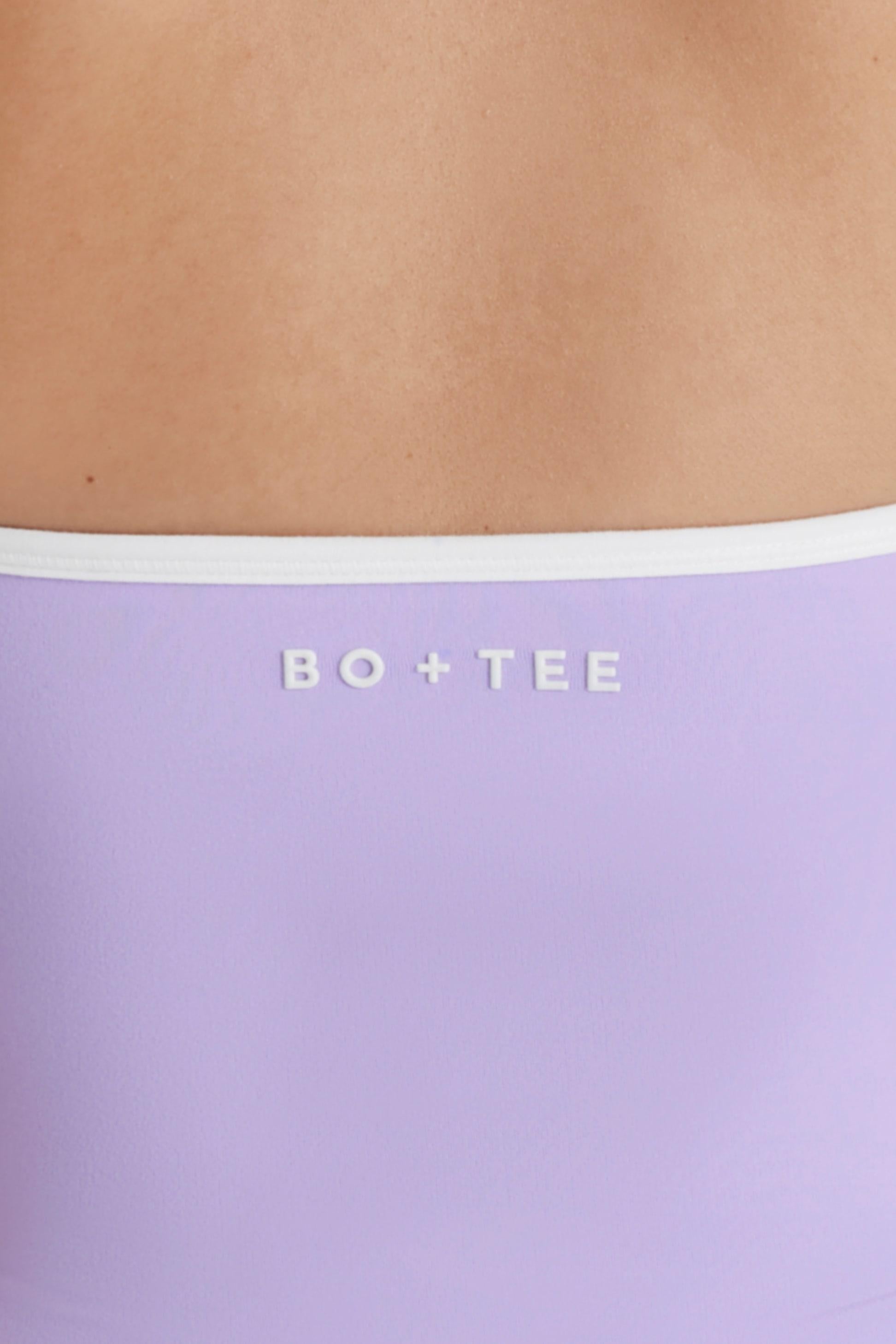 Soft Active V-neck Halterneck Top In Lilac