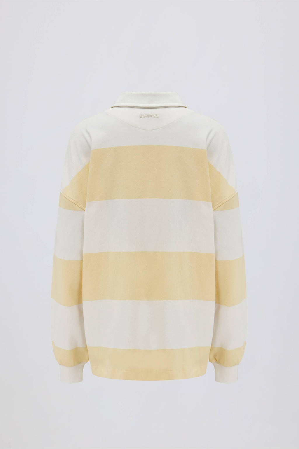 Striped Oversized Long-sleeve T-shirt In Lemon
