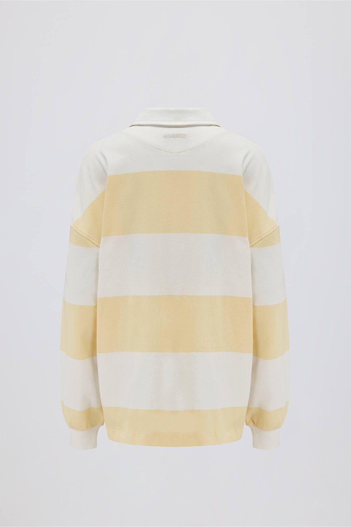 Striped Oversized Long-sleeve T-shirt In Lemon