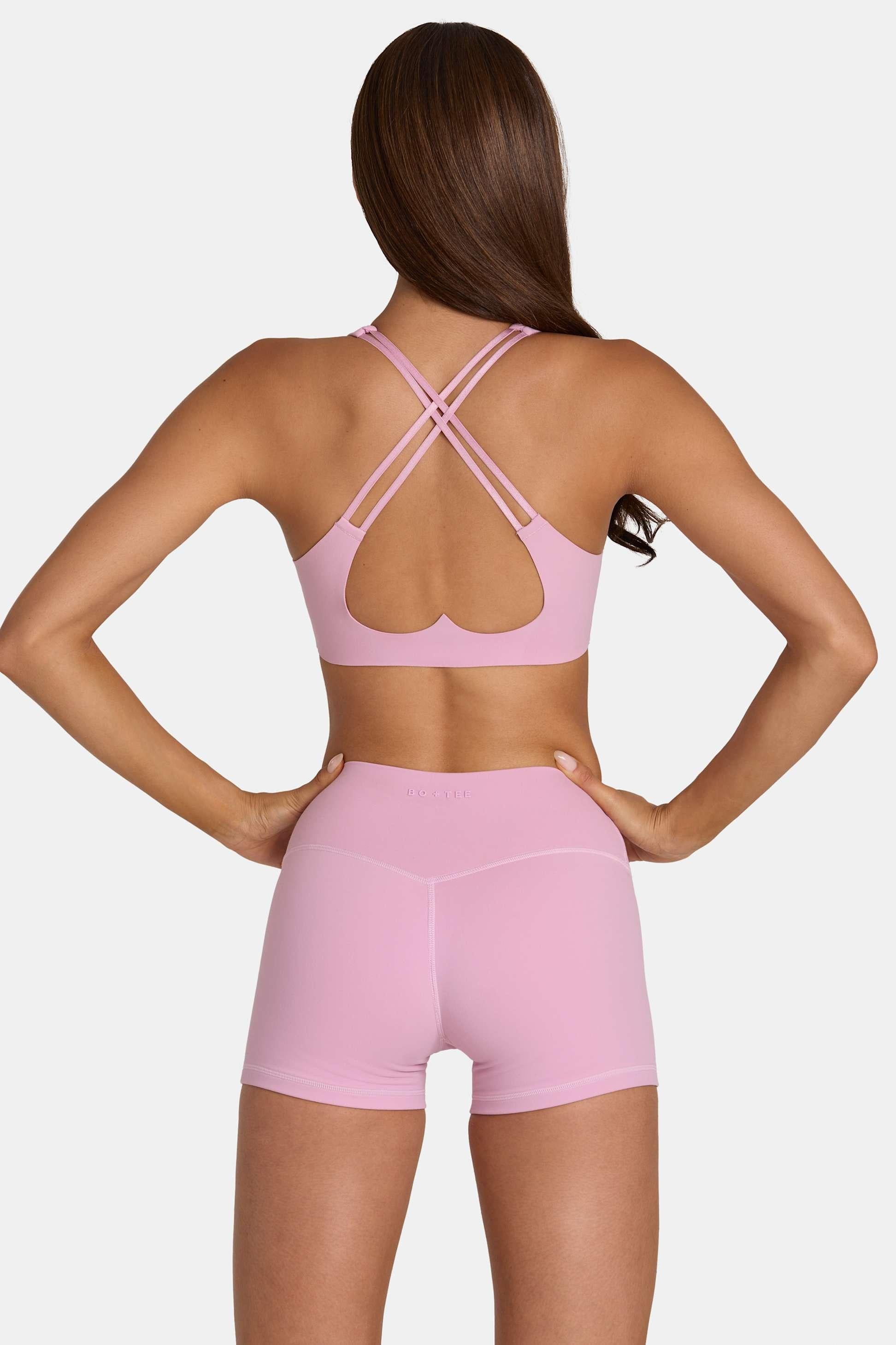 Soft Active Low-impact Sports Bra In Sweet Pink