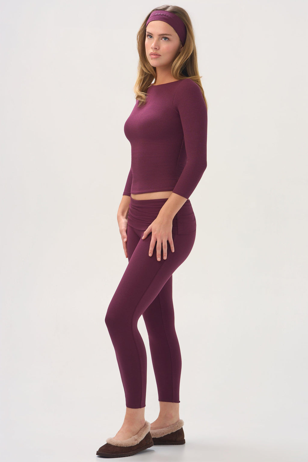 Buttercloud™ 7/8 Leggings In Plum