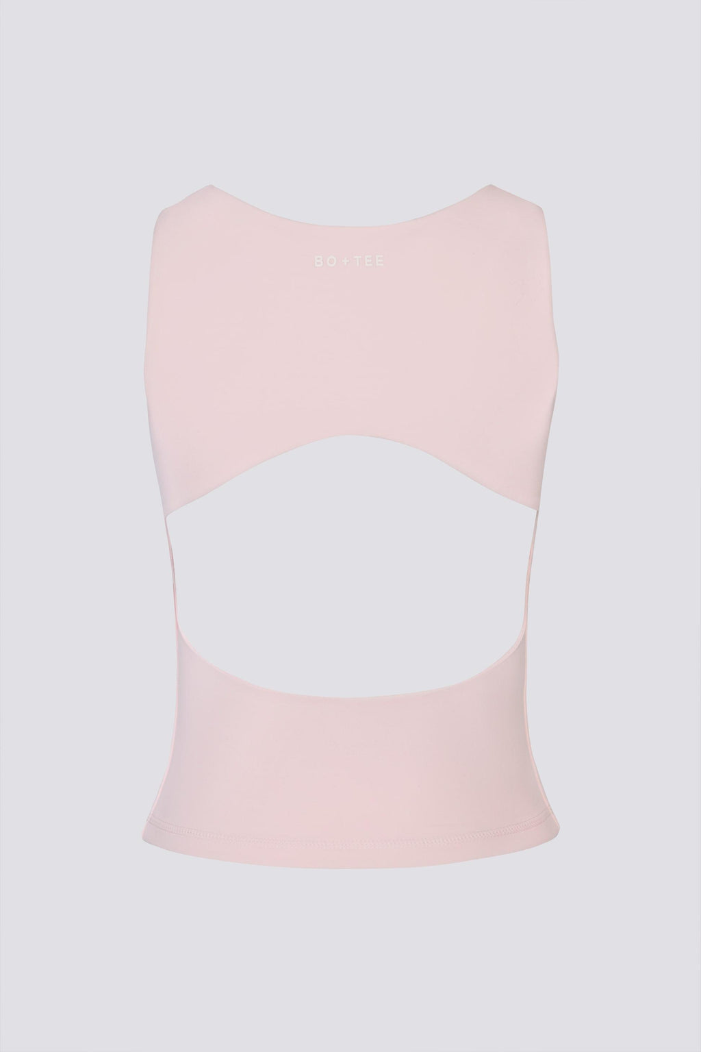 Soft Active Boat-neck Open-back Tank Top In Ballet Pink
