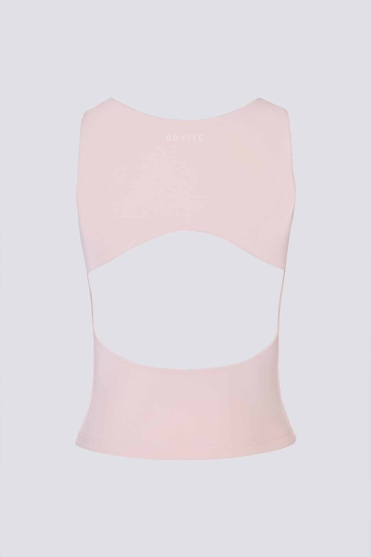 Soft Active Boat-neck Open-back Tank Top In Ballet Pink