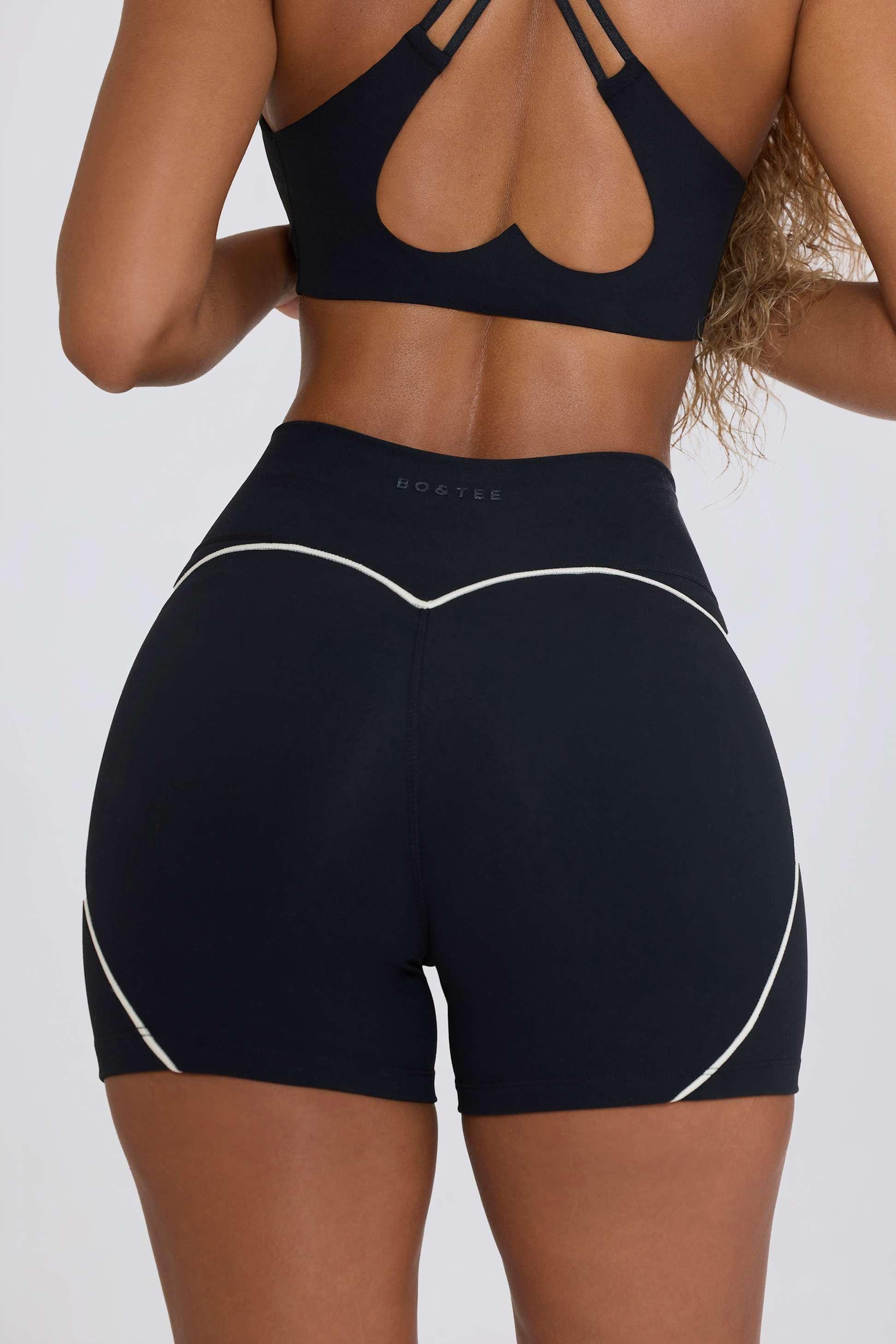 Soft Active Mini Shorts In Black