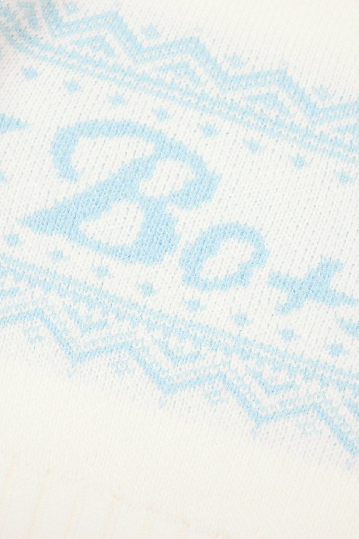 Jacquard-knit Cropped Jumper In Ivory