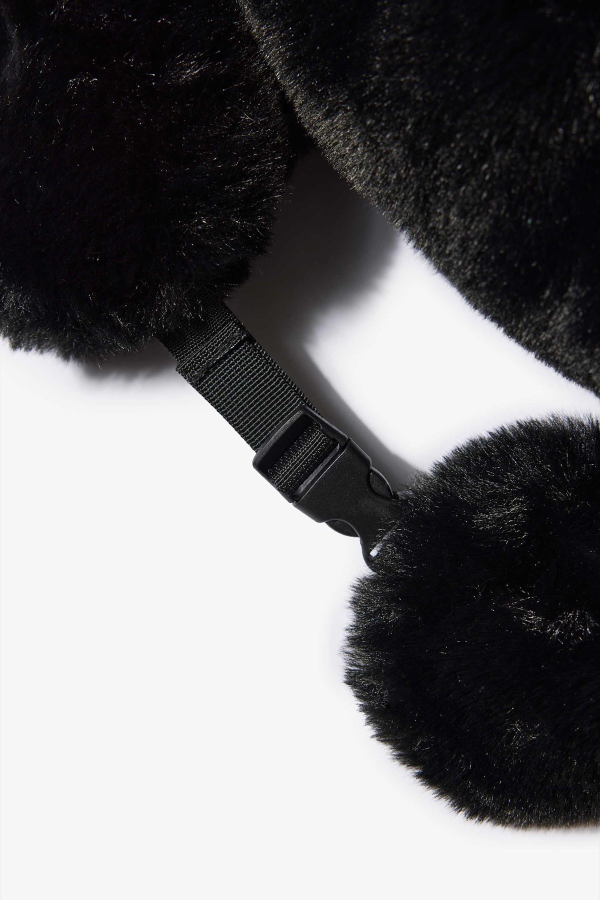 Faux-fur Trapper Hat In Black