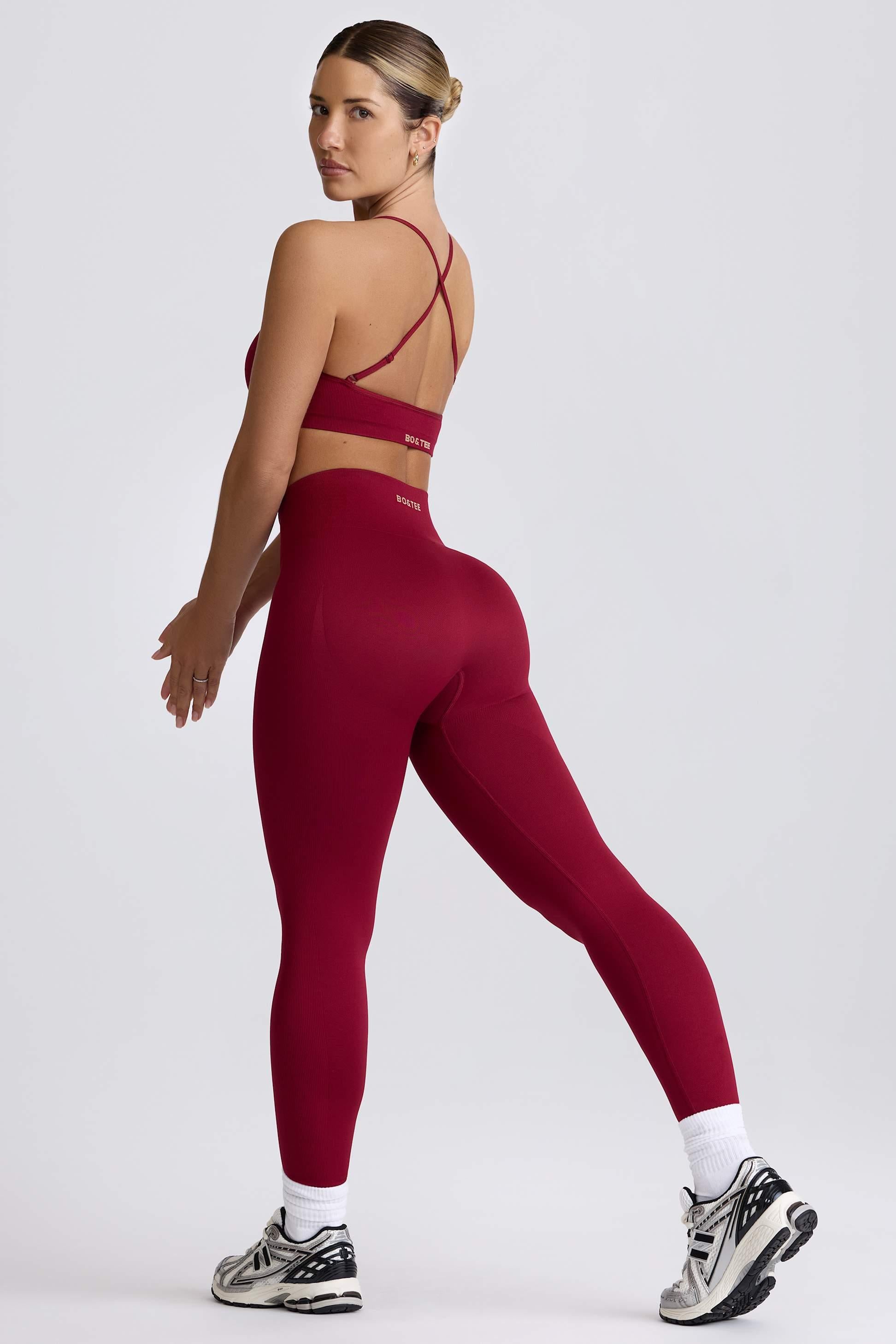 Super Sculpt Seamless Leggings In Cherry