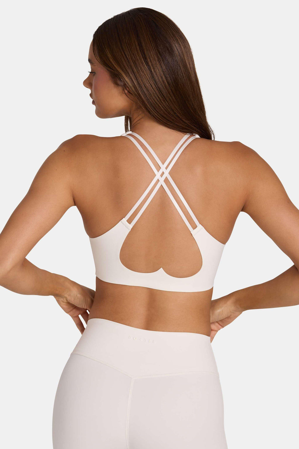 Soft Active Low-impact Sports Bra In Coconut